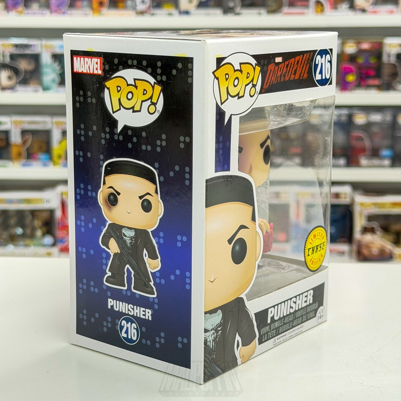 Funko Pop Marvel Netflix Daredevil Punisher Chase 216 Frank Castle Vinyl Figure5