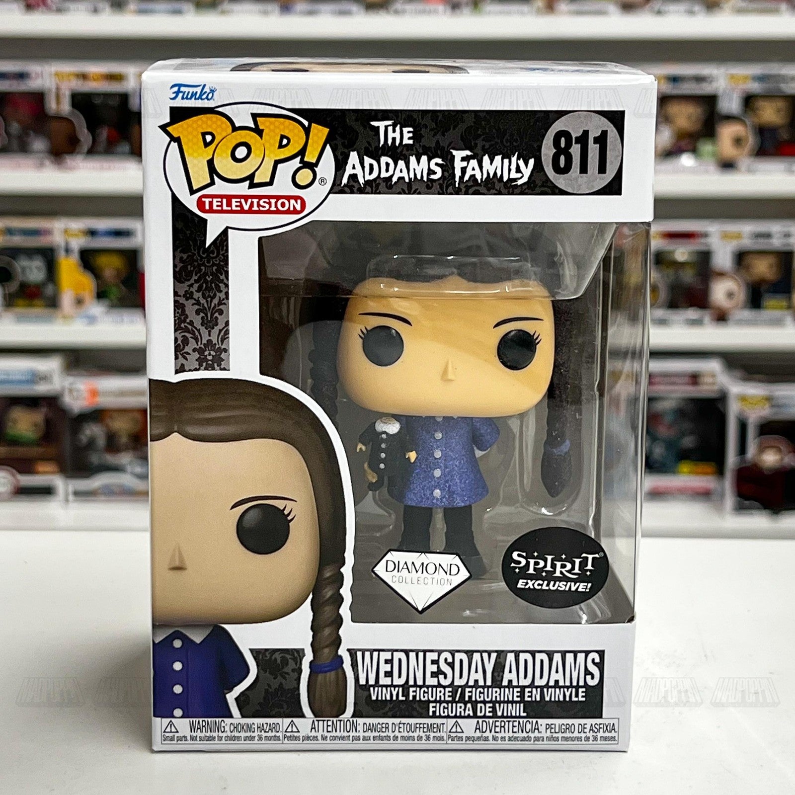 Funko Pop Television Wednesday Addams 811 Diamond Spirit Exclusive Vinyl Figure