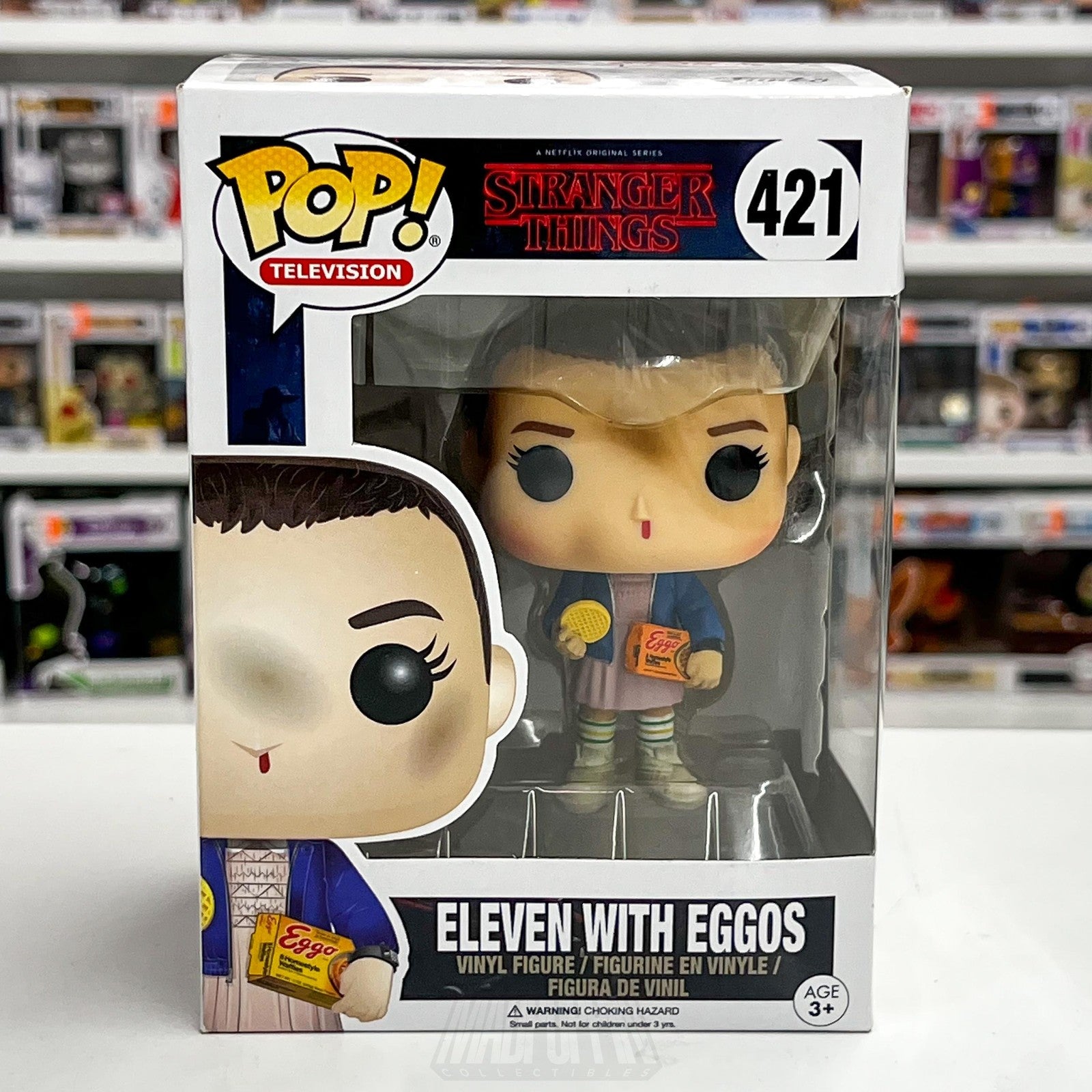 Funko Pop Television Stranger Things Eleven With Eggos 421 Vinyl Figure Horror0