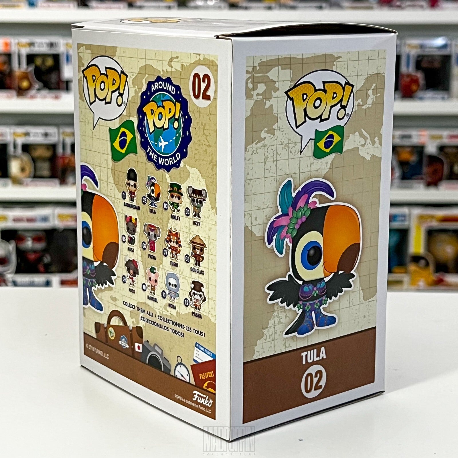 Funko Pop Around the World Brazil Tula the Toucan w/Enamel Pin Vaulted 02