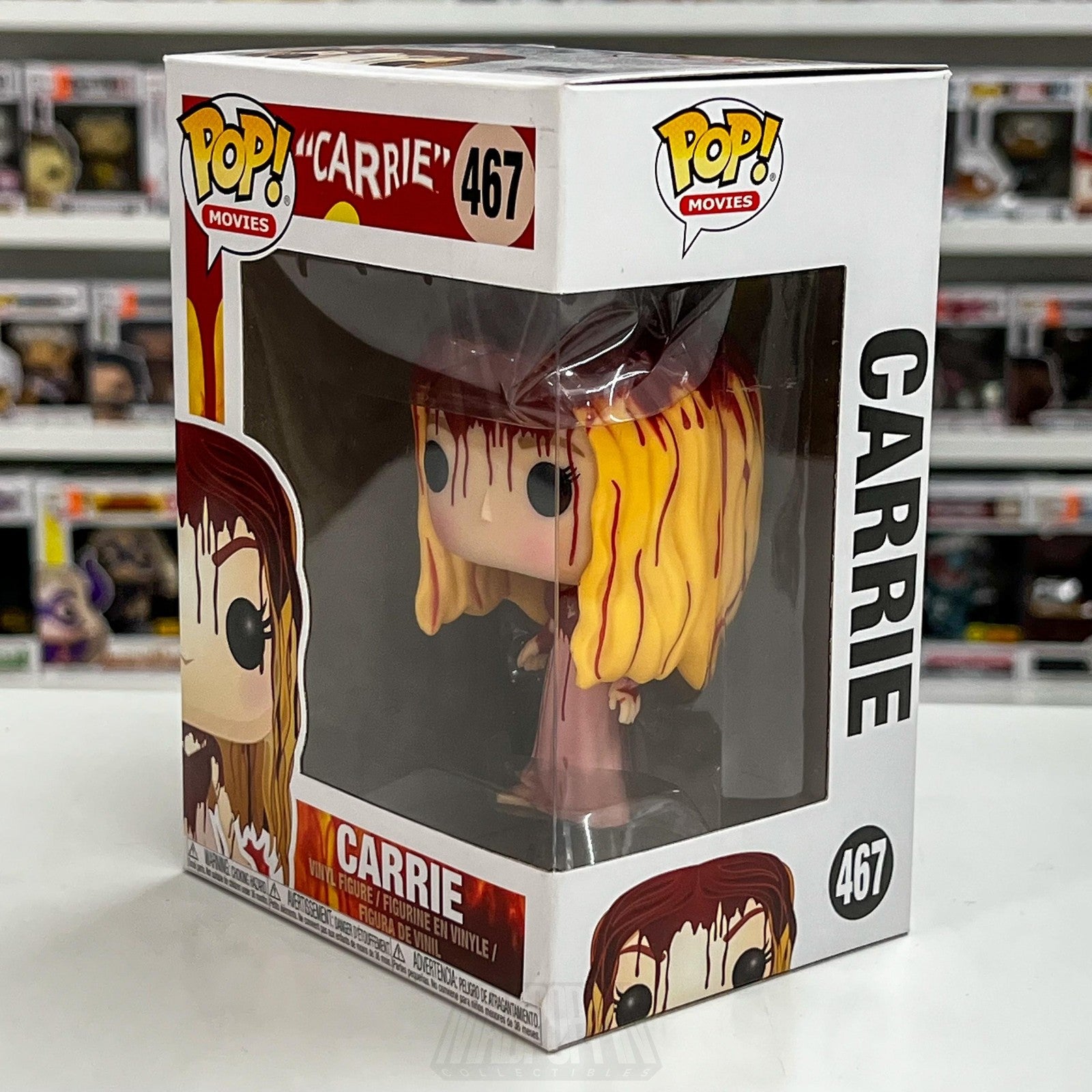 Funko Pop Movies Carrie 467 Vinyl Figure 2017 Horror NIB MGM Bloody Collectible