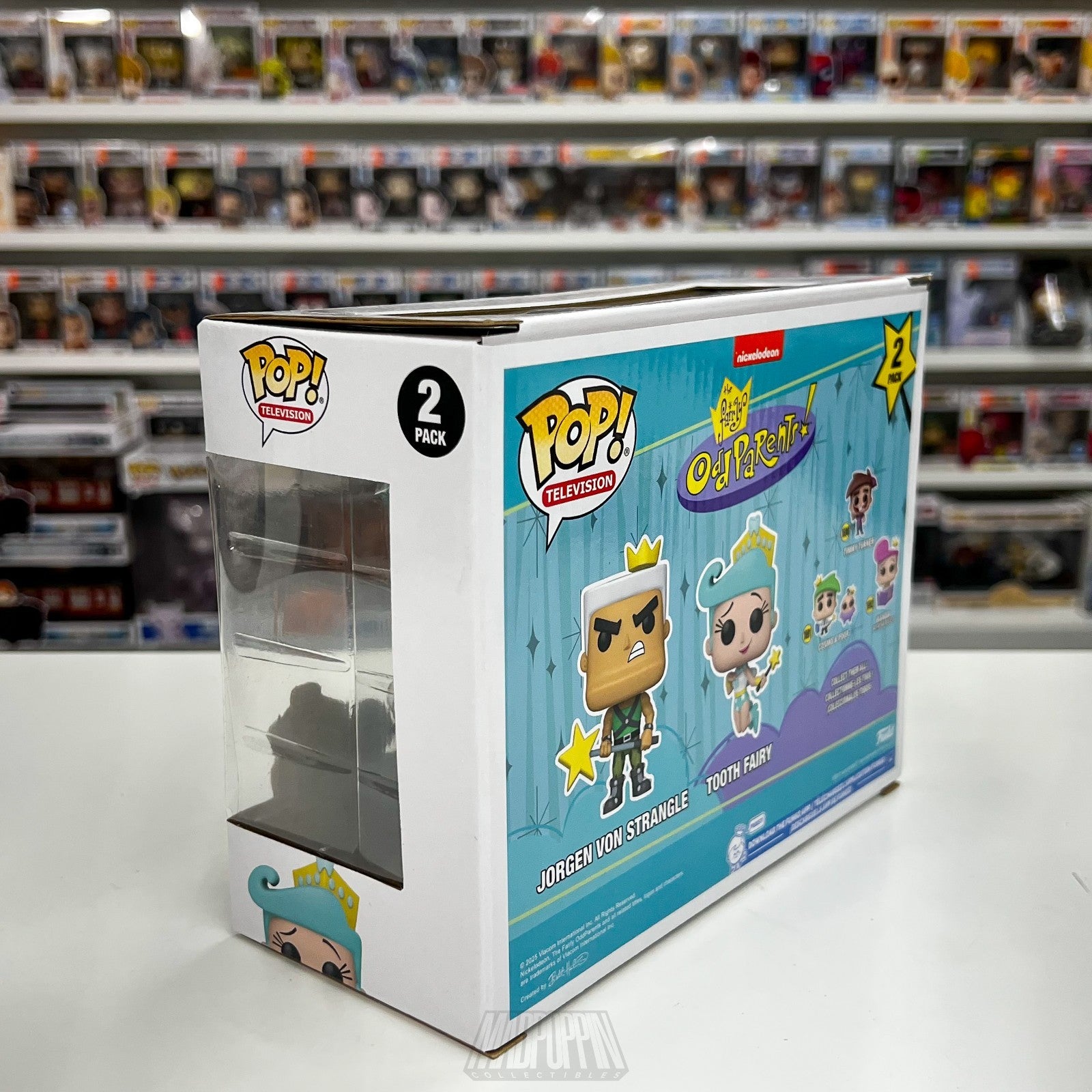 Funko Pop TV Fairly OddParents Jorgen Von Stangle Tooth Fairy 2 Pack SDCC