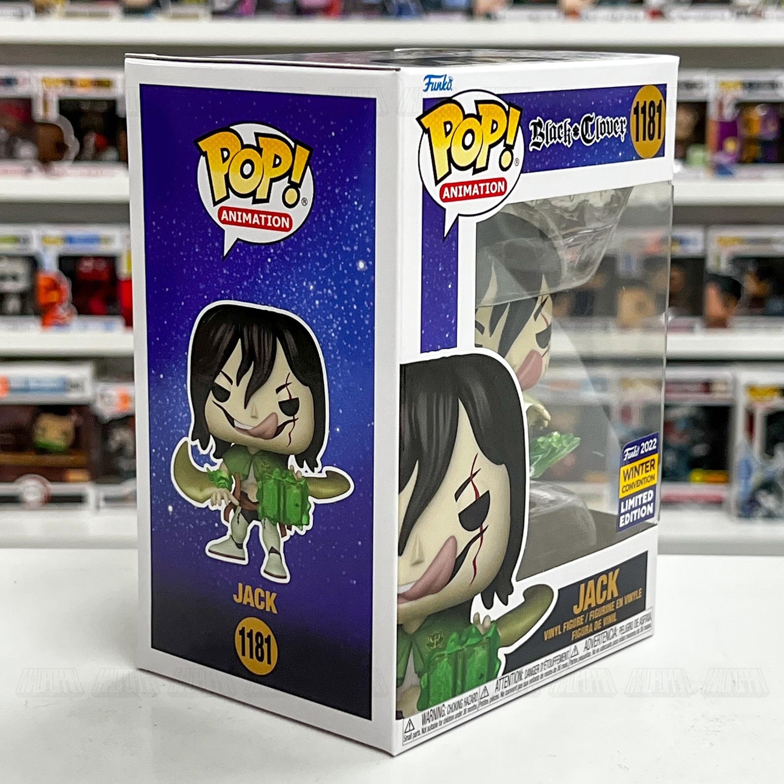 Funko Pop! Animation Black Clover Jack 1181 2022 Winter Convention Ltd Edition