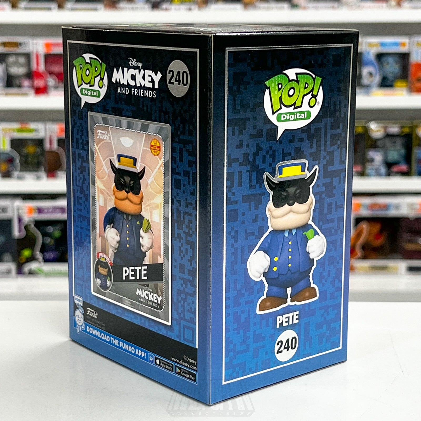 Funko Pop Digital Release Disney Mickey & Friends Pete 240 Peg Leg Vinyl Figure4