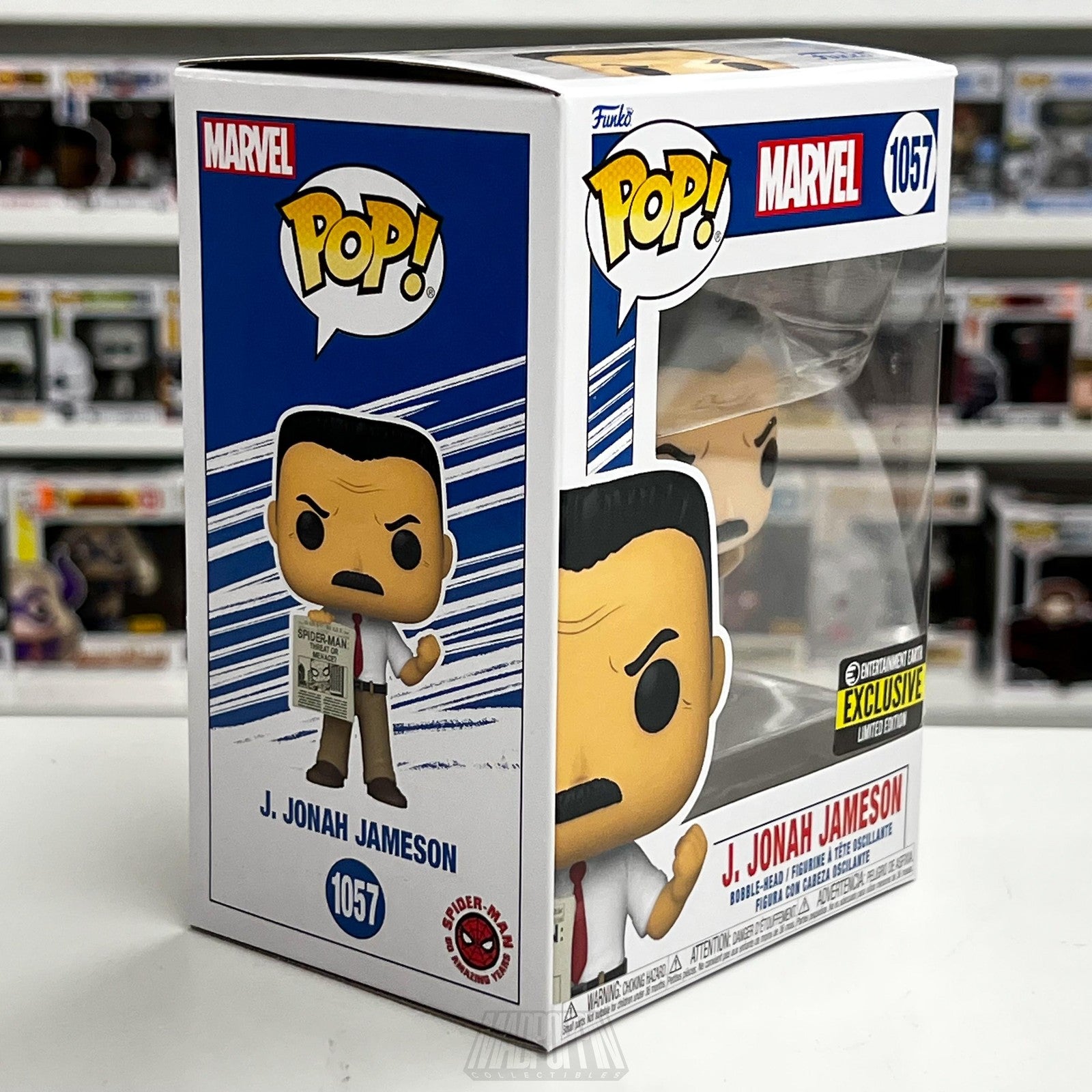 Funko Pop Marvel J Jonah Jameson 1057 Entertainment Earth Exclusive New Figure