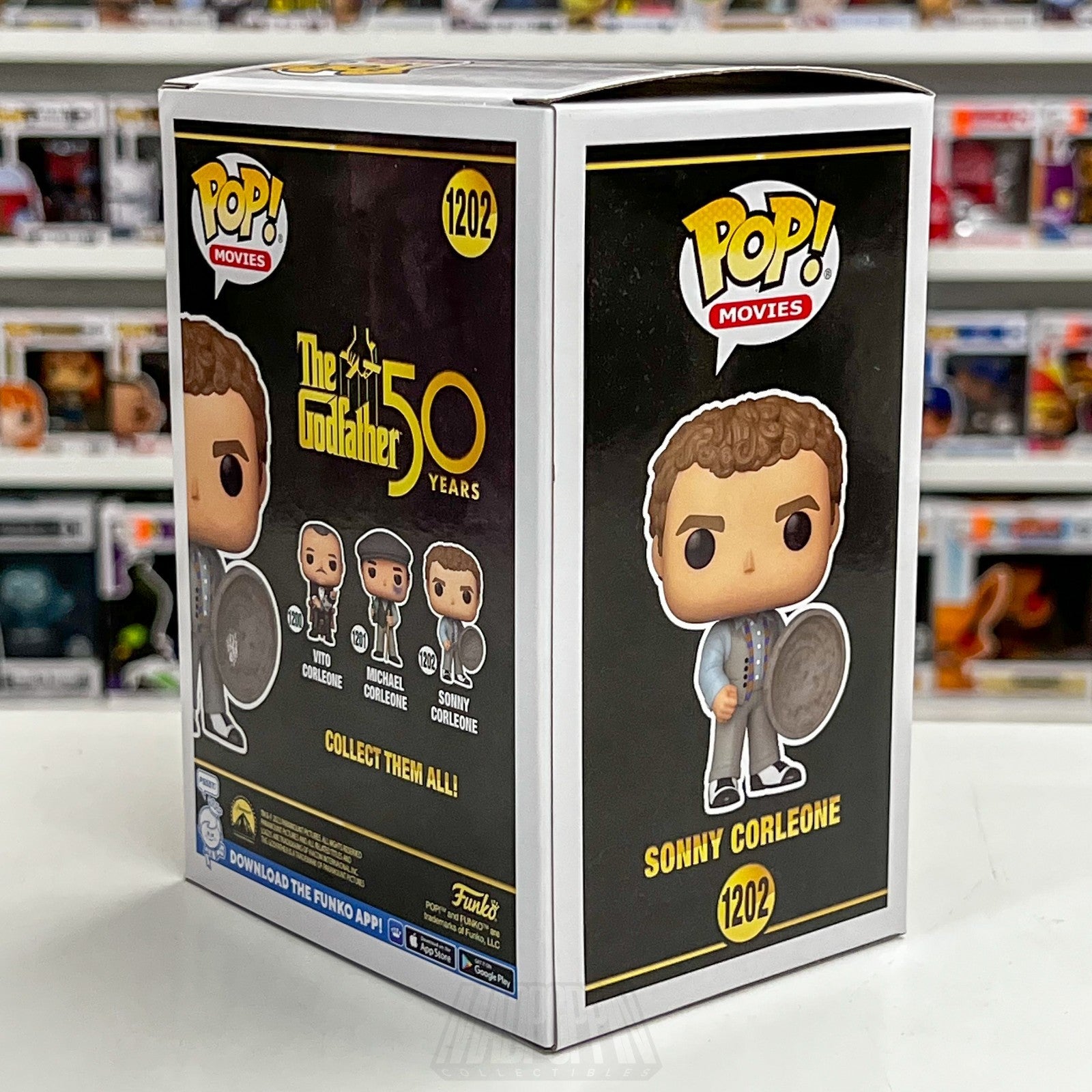 Funko Pop Movies Godfather 50 Years Sonny Corleone 1202 w/Trash Can Lid Vinyl4