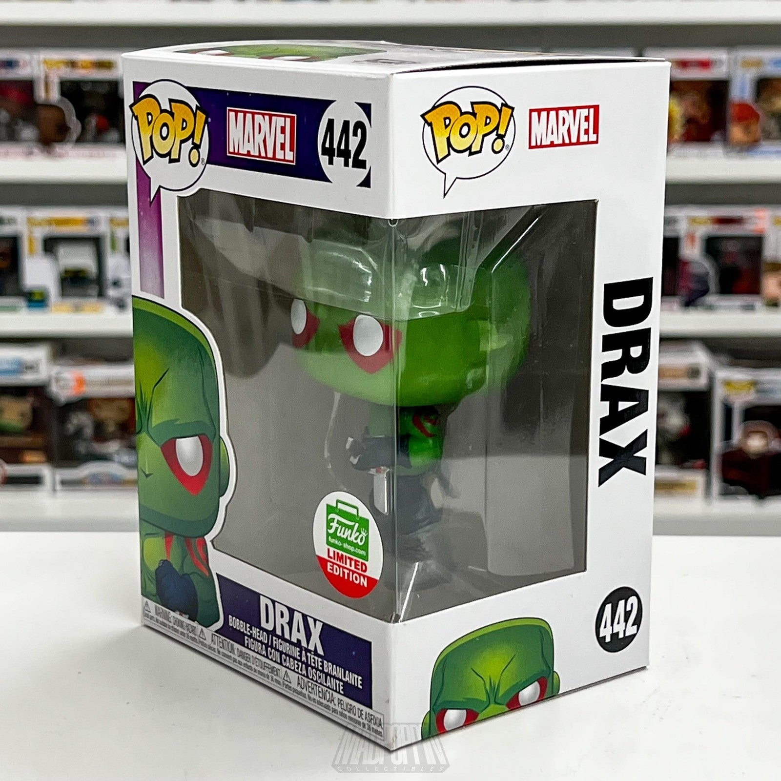 Funko Pop Marvel Drax 442 Guardians of the Galaxy Limited Edition Vinyl Figure
