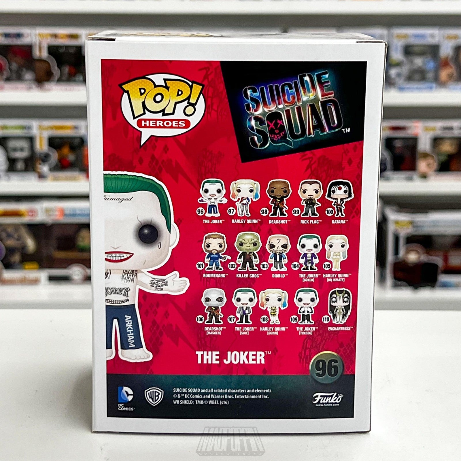 Funko Pop The Joker Suicide Squad #96 Vinyl Figure DC Comics Collectible New