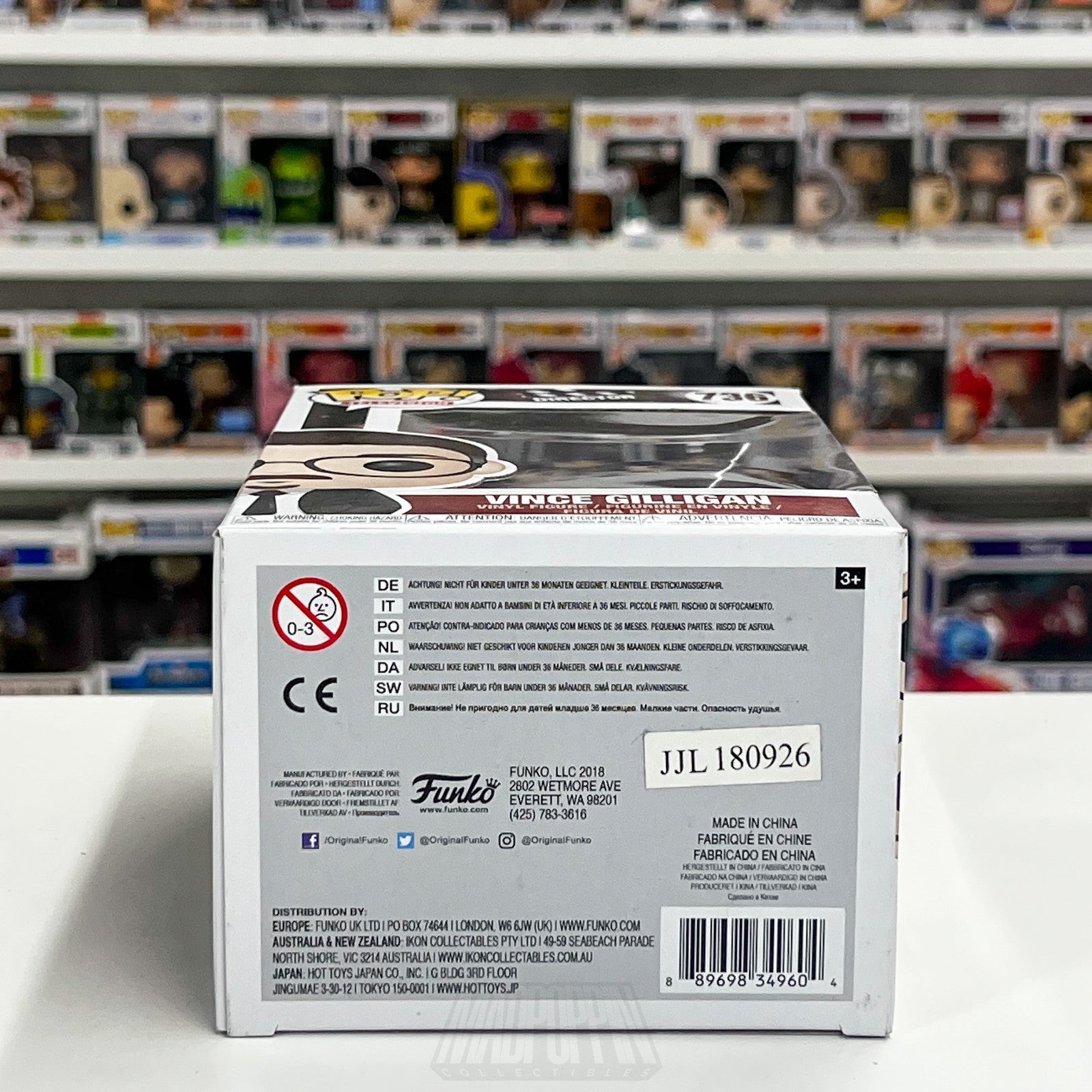 Funko Pop Television Director Vince Gilligan 736 Breaking Bad Toy Vinyl Figure7