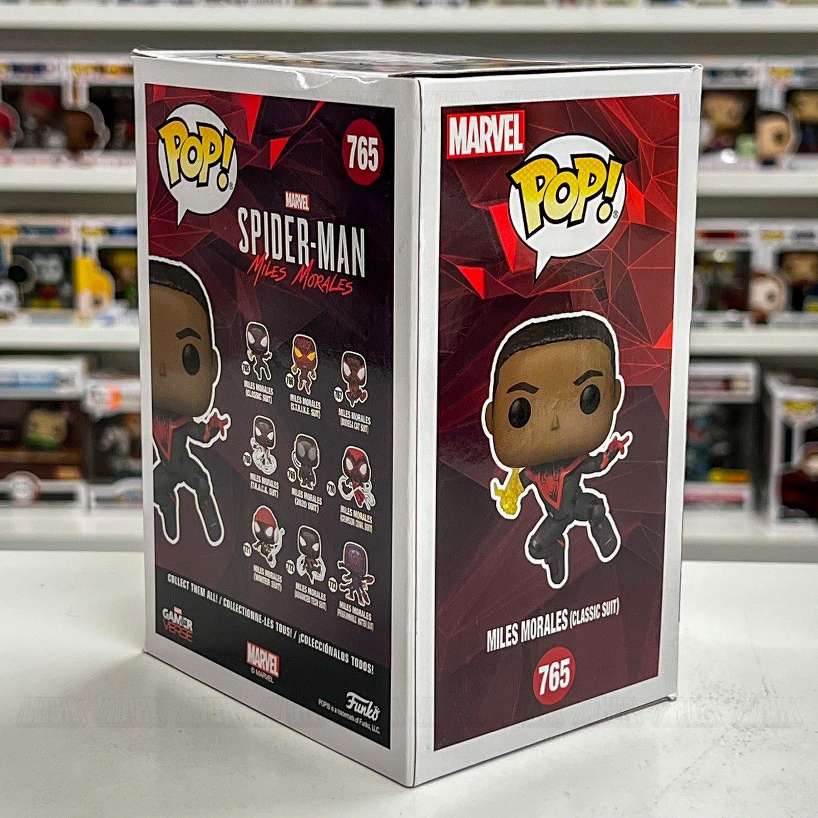 Funko Pop Marvel Spider-Man Miles Morales Classic Suit CHASE 765 Gamerverse