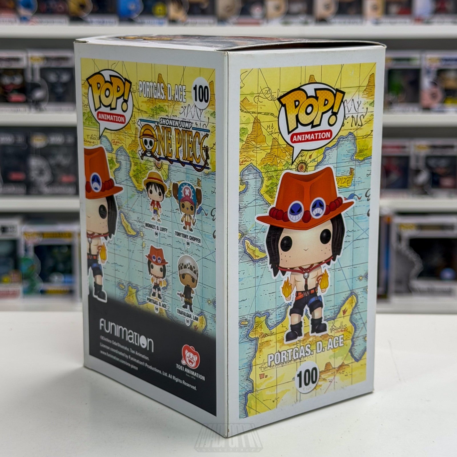 Funko Pop Anime One Piece Portgas D Ace 100 ORIGINAL 2016 RELEASE Manga Figure4
