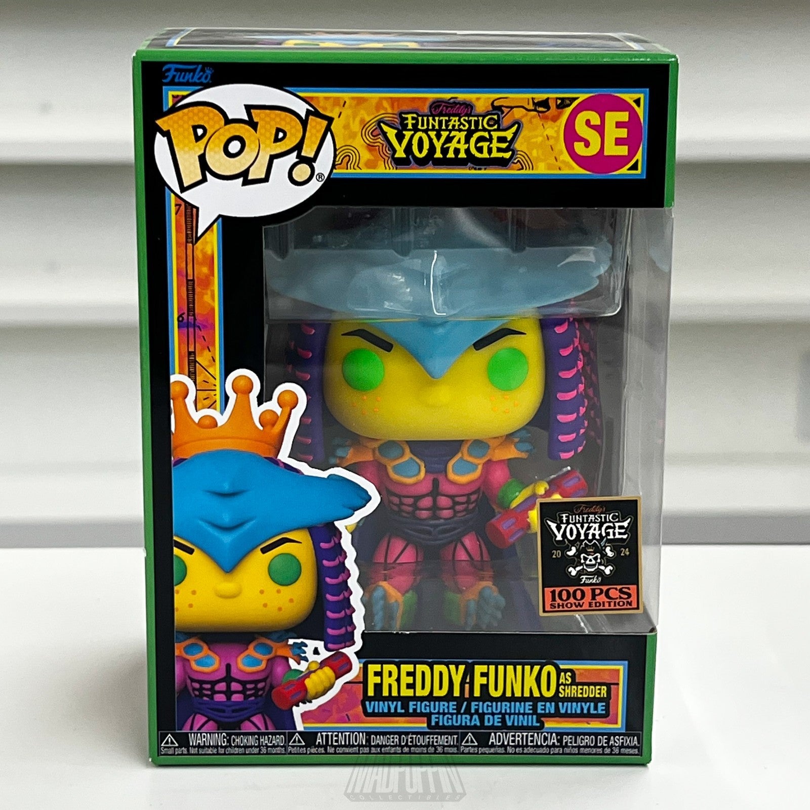 Funko Pop Fundays Funtastic Voyage Freddy as Shredder Blacklight 100 PCS TMNT
