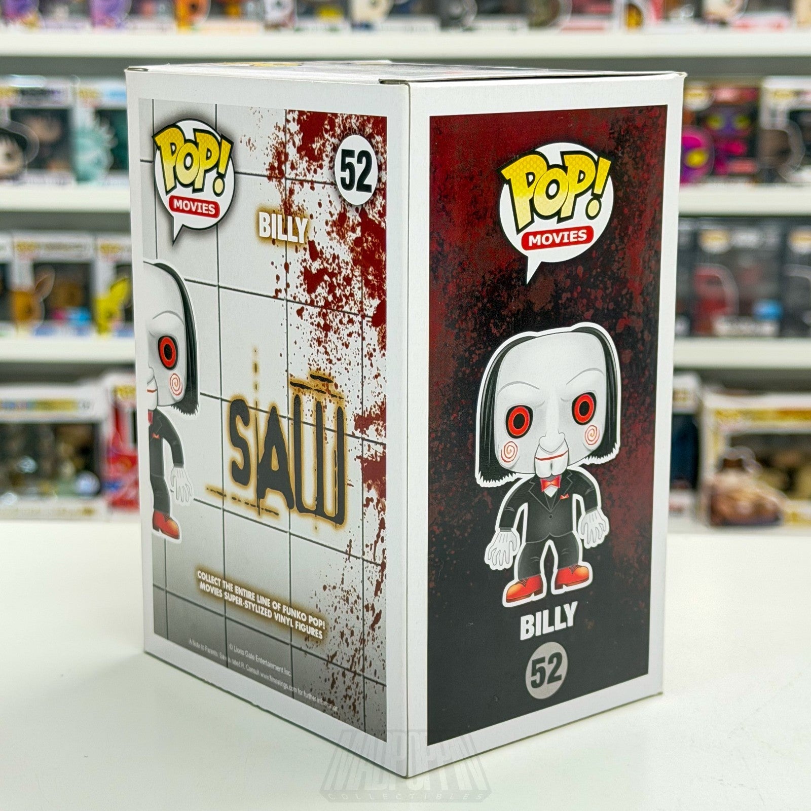 Funko Pop Movies Saw Billy The Puppet 52 Jigsaw Horror AUTHENTIC Vinyl