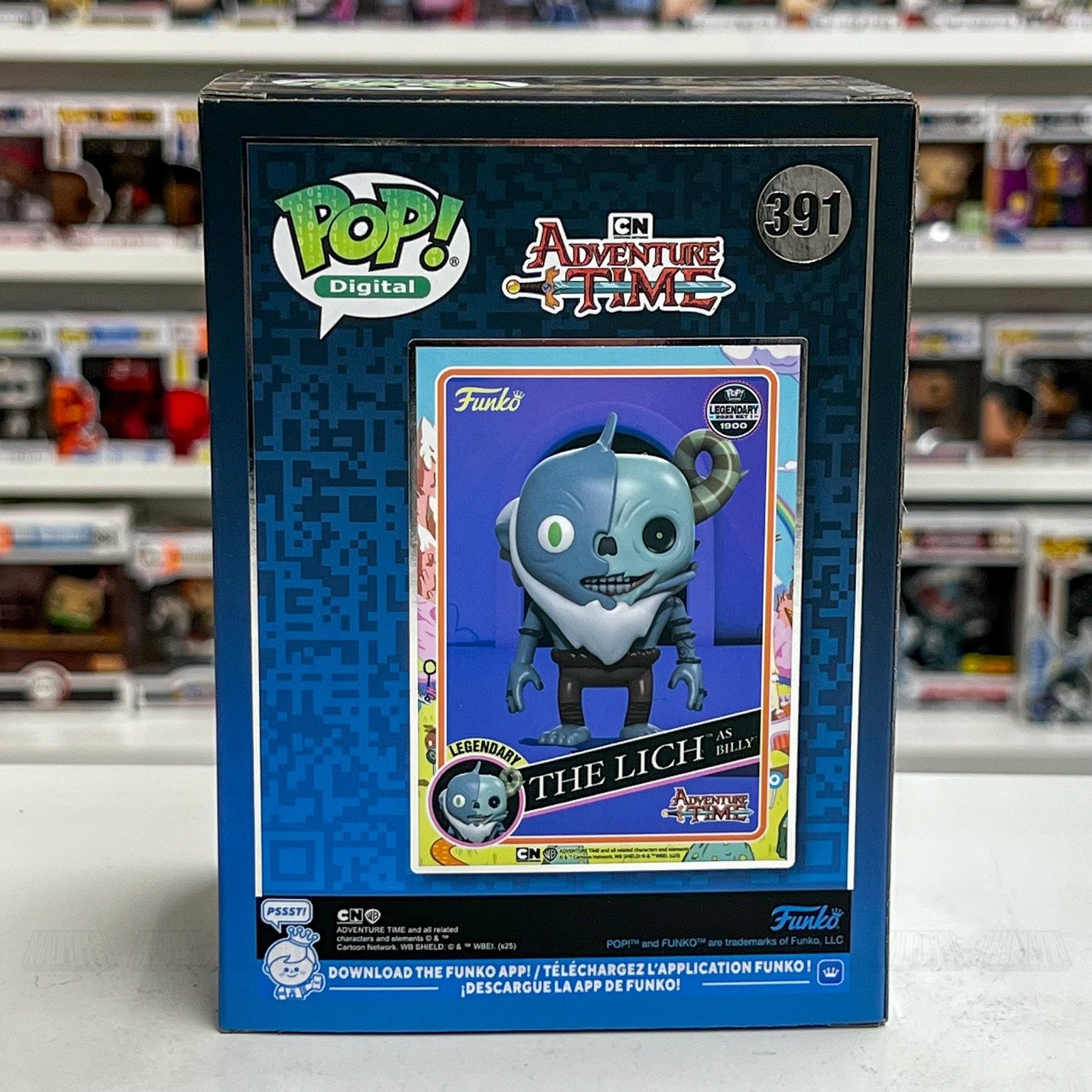 Funko Pop Digital Adventure Time The Lich as Billy 391 Legendary 1900 PCS Vinyl