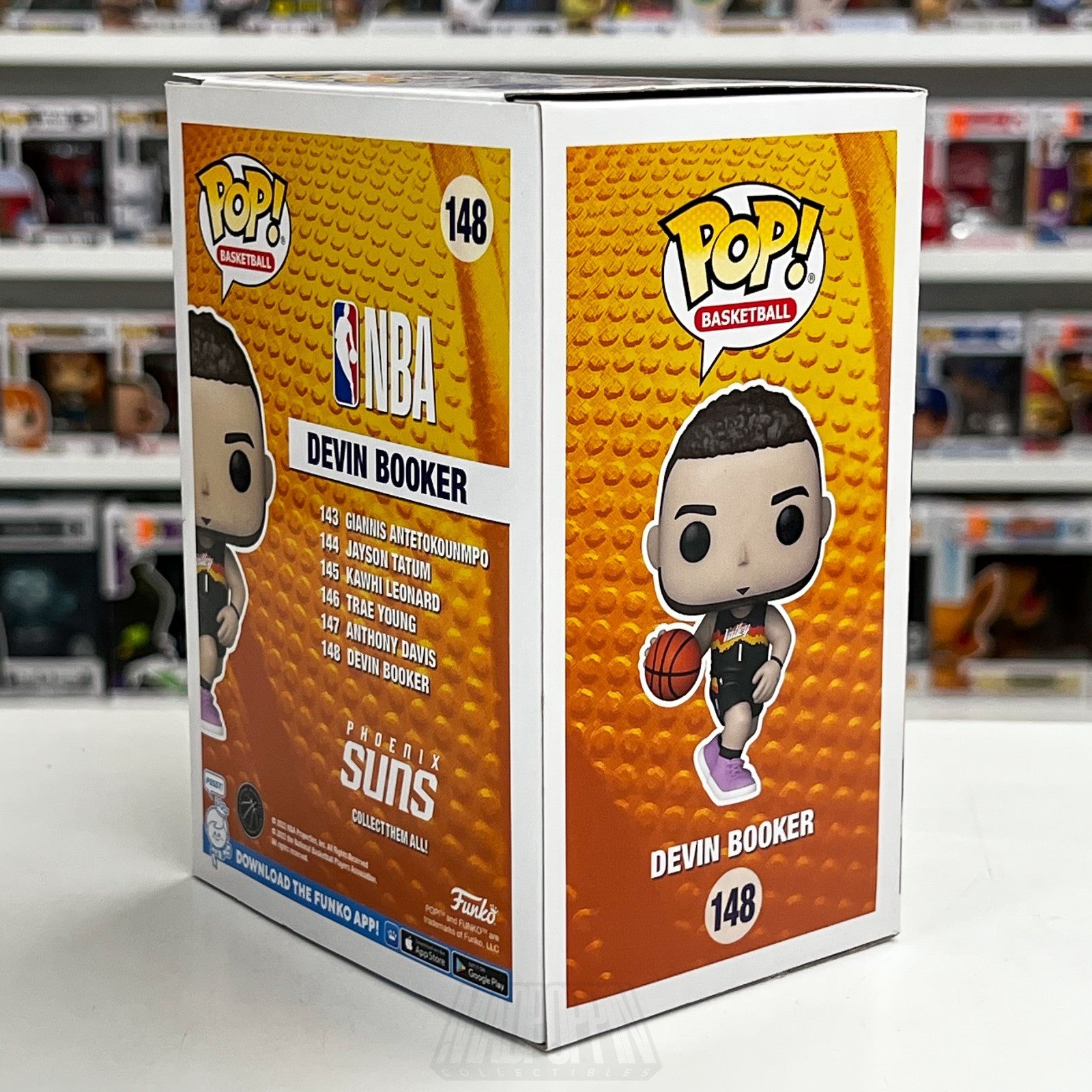 Funko Pop Basketball NBA Phoenix Suns Devin Booker 148 Star Guard Vinyl Figure4
