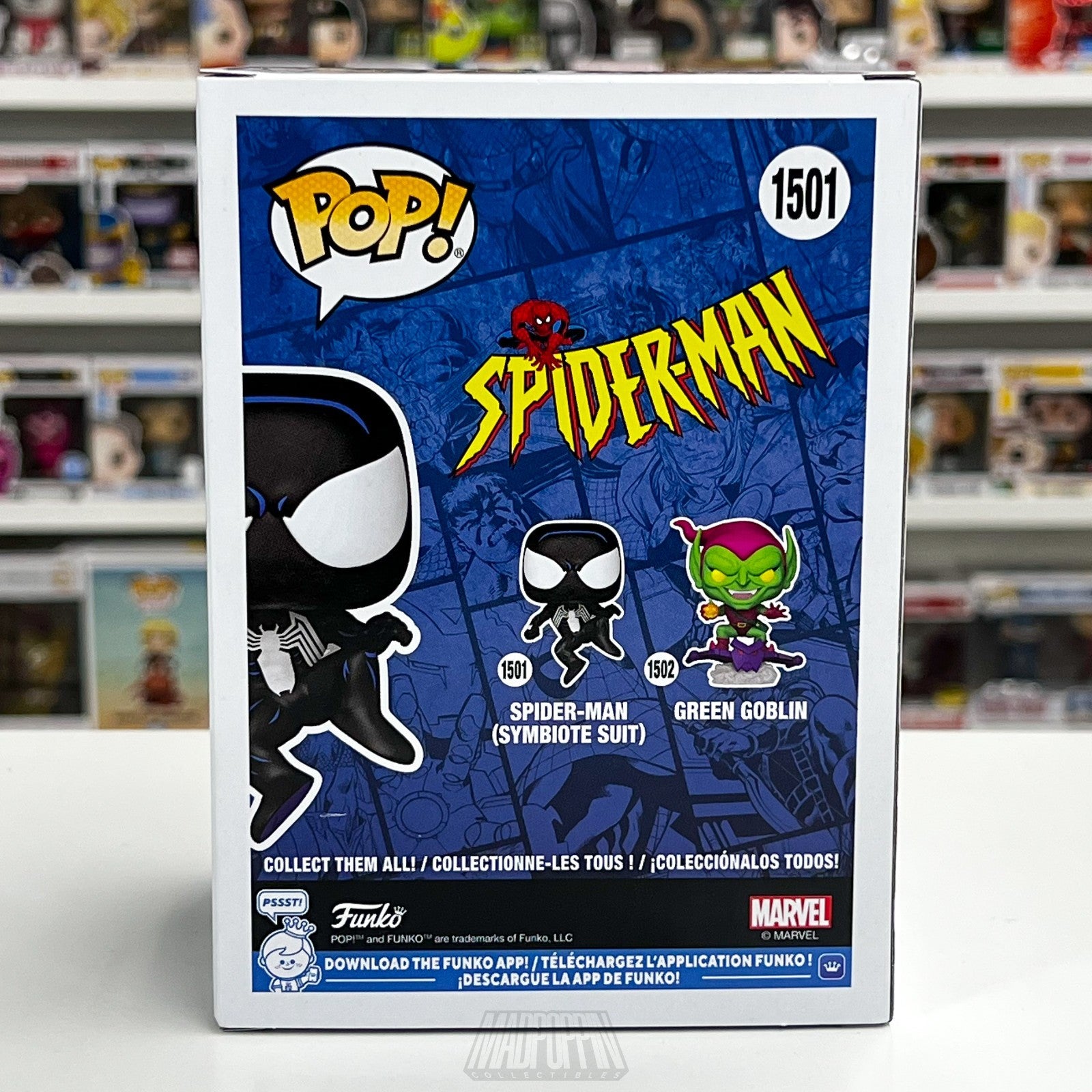 Funko Pop Marvel Spider-Man Black Symbiote Suit Target Exclusive 1501 Vinyl