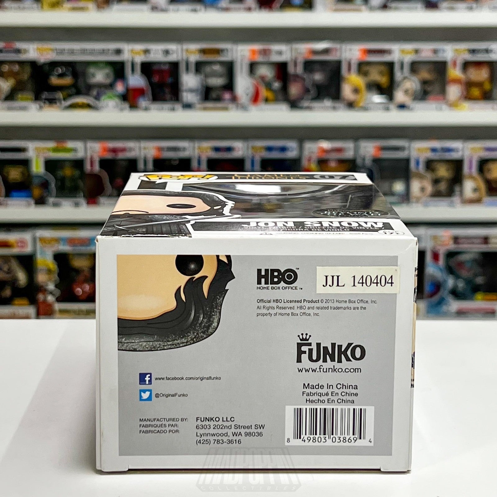 Funko Pop HBO TV Game of Thrones Jon Snow 07 Beyond The Wall Exclusive Lord Toy