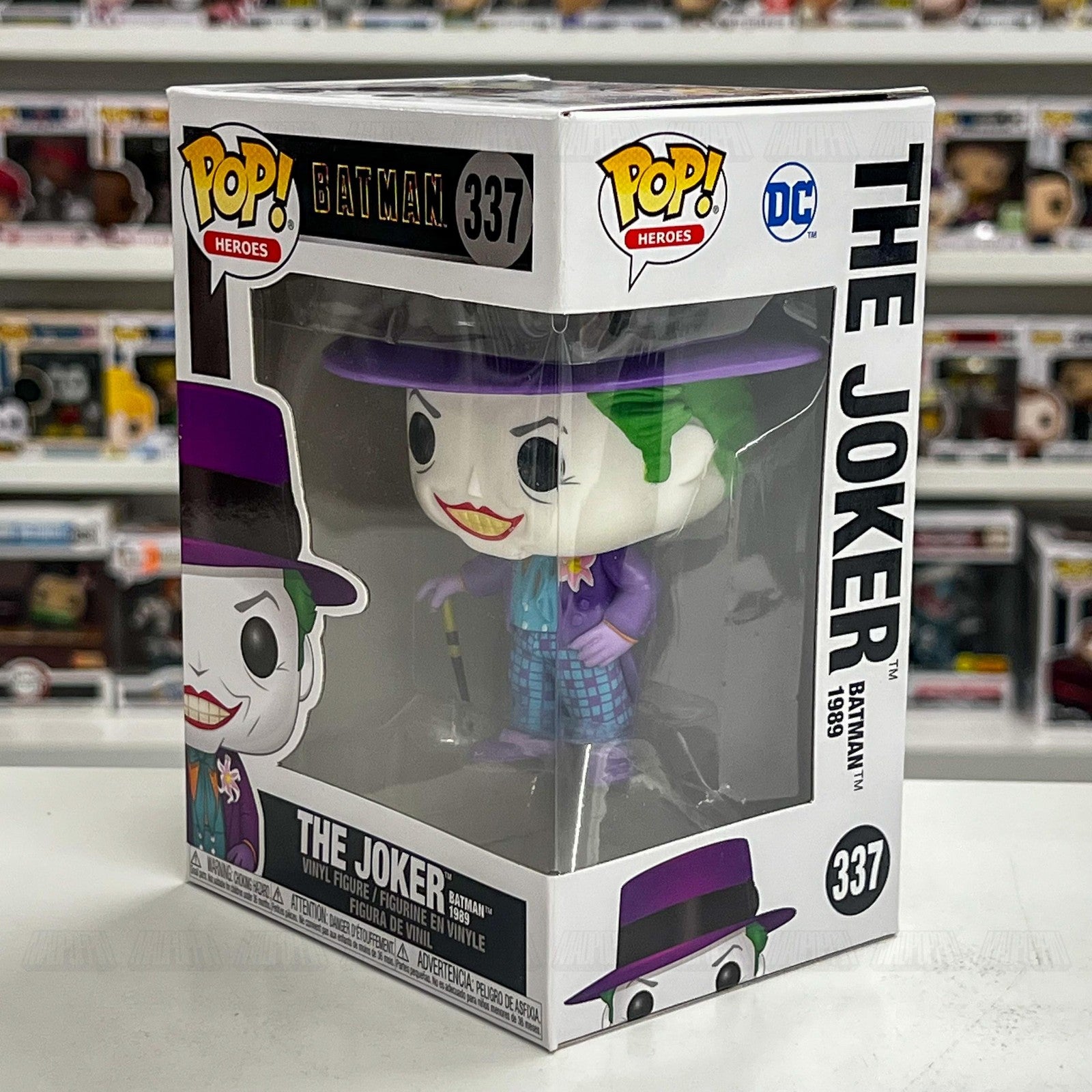 Funko Pop Heroes Batman 337 The Joker 1989 DC Comics Vinyl Figure Collectible