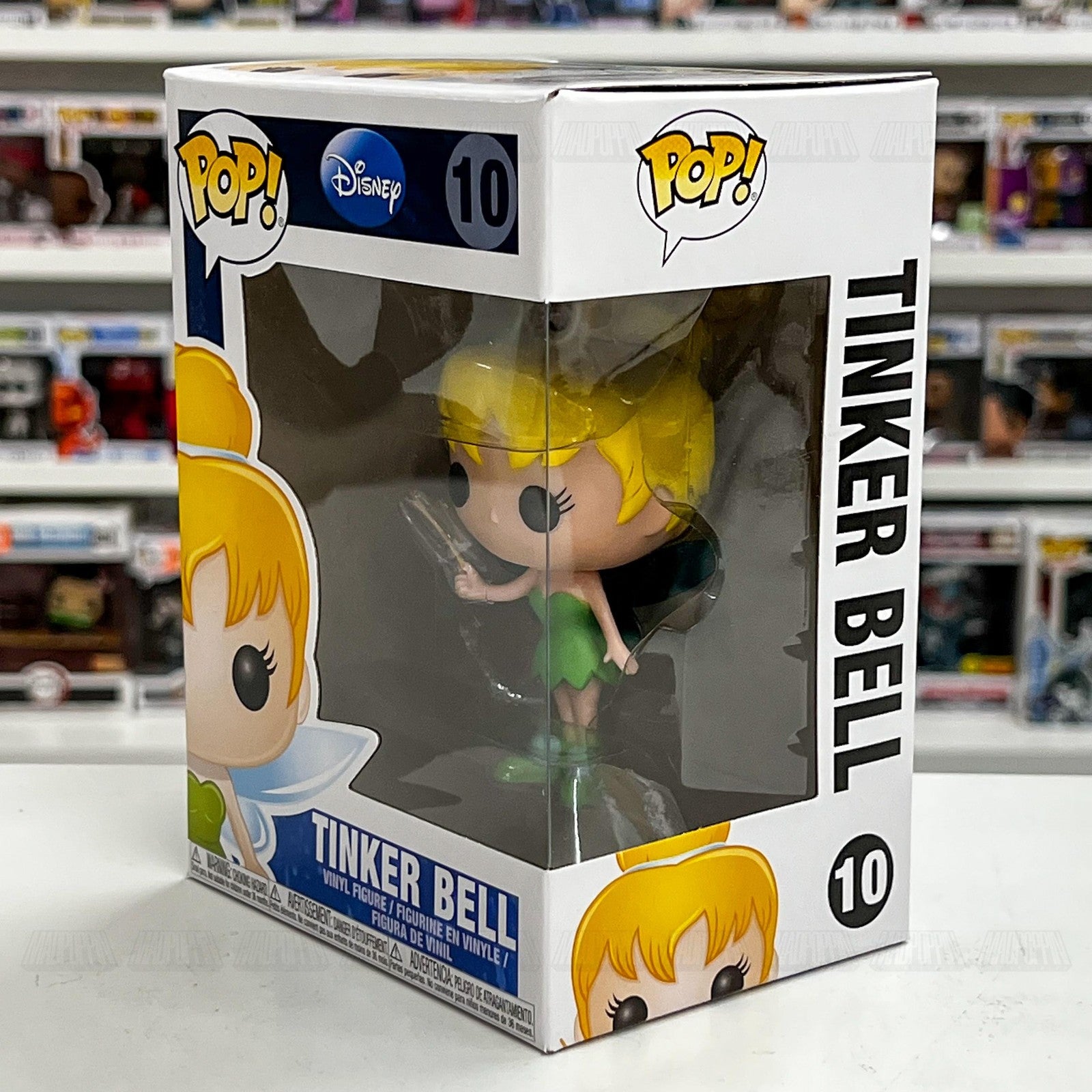 Funko Pop Disney Tinker Bell #10 Series 1 Vinyl Figure with Box Peter Pan Fairy