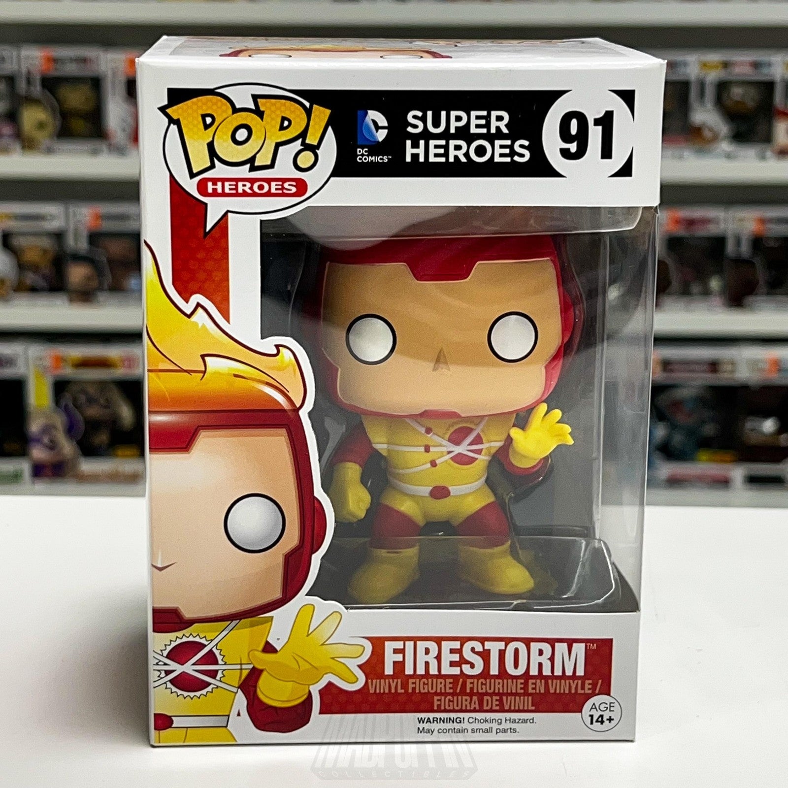 Funko Pop Heroes DC Comics Super Heroes Firestorm 91 Vinyl Figure New in Box