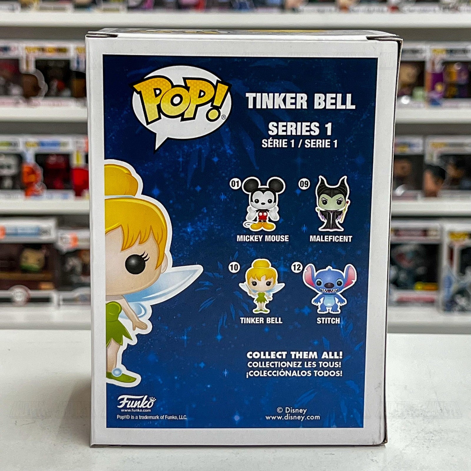 Funko Pop Disney Tinker Bell #10 Series 1 Vinyl Figure with Box Peter Pan Fairy