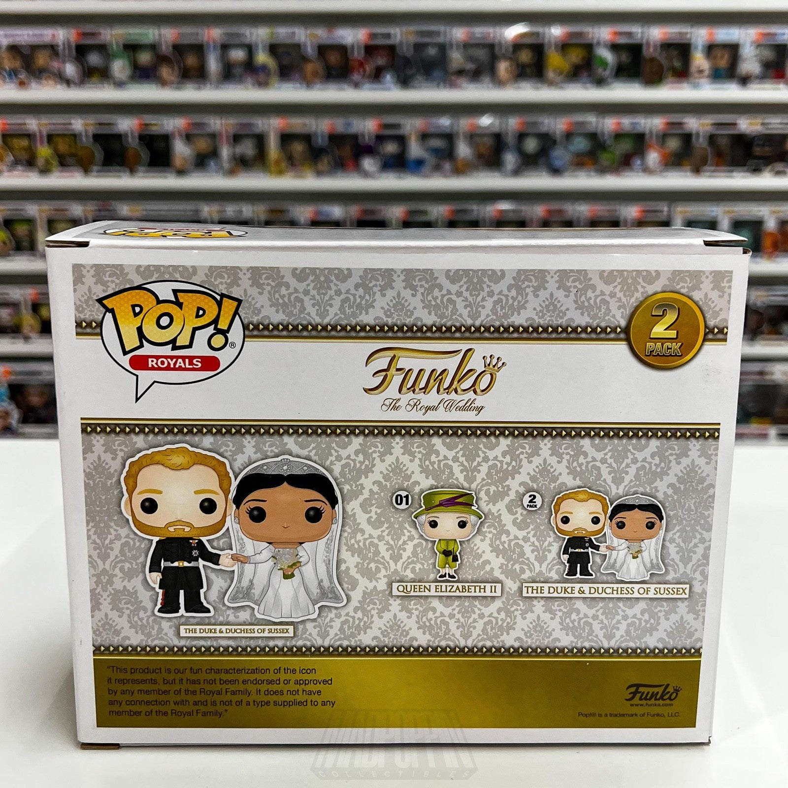 Funko Pop The Royal Wedding Duke & Duchess of Sussex Harry Megan 2 Pack Figures