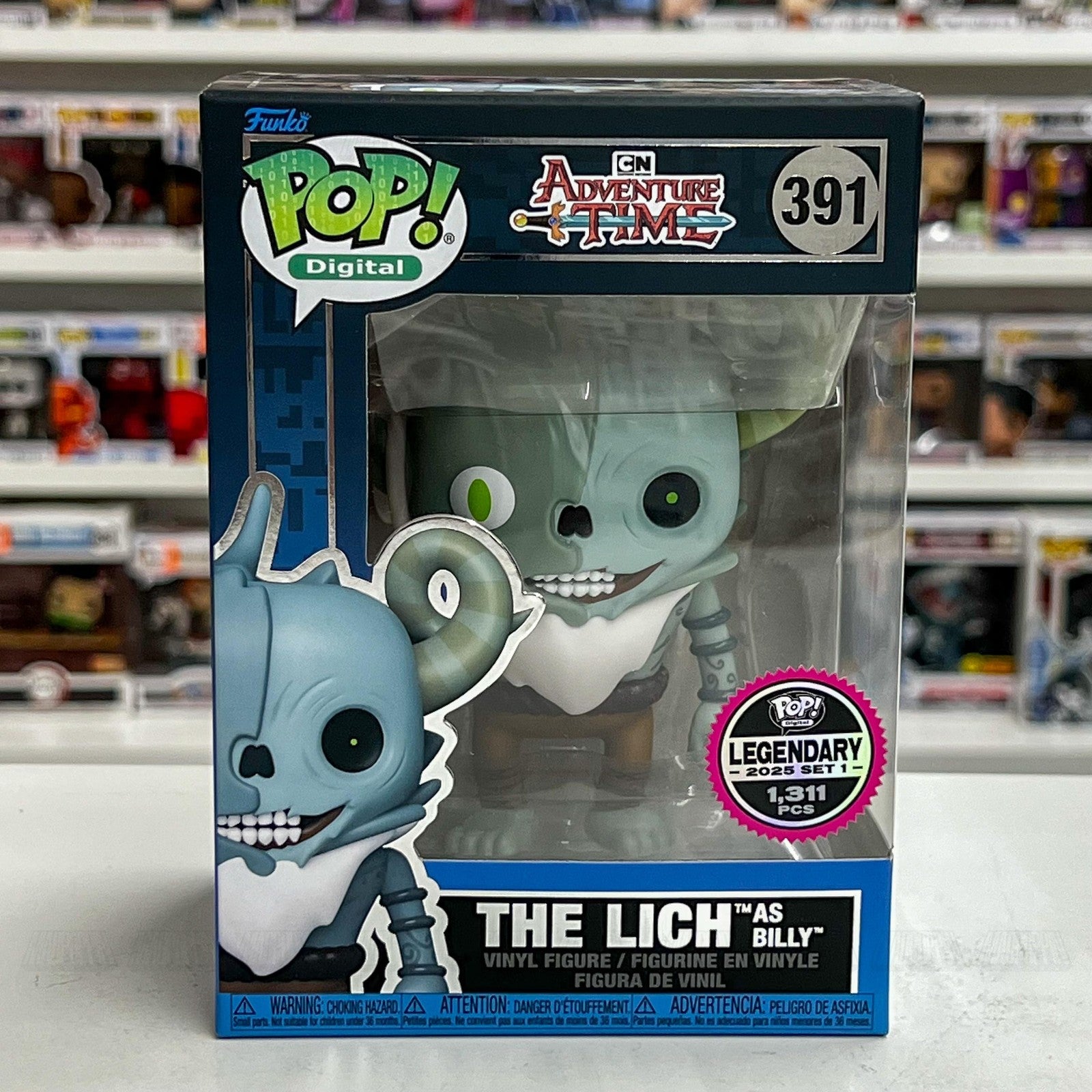 Funko Pop Digital Adventure Time The Lich as Billy 391 Legendary 1900 PCS Vinyl