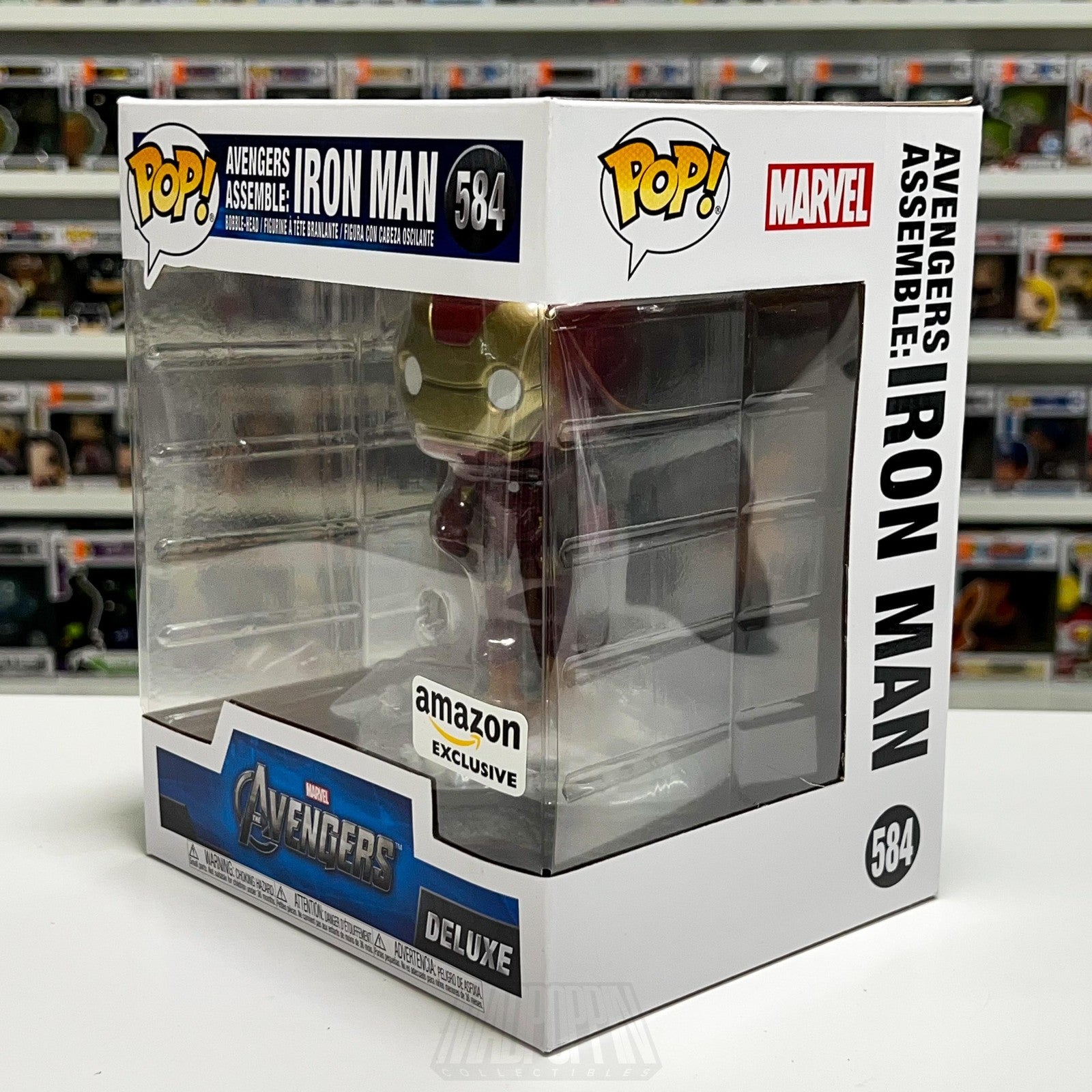 Funko Pop Marvel Avengers Assemble Iron Man 584 Amazon Exclusive Deluxe Figure