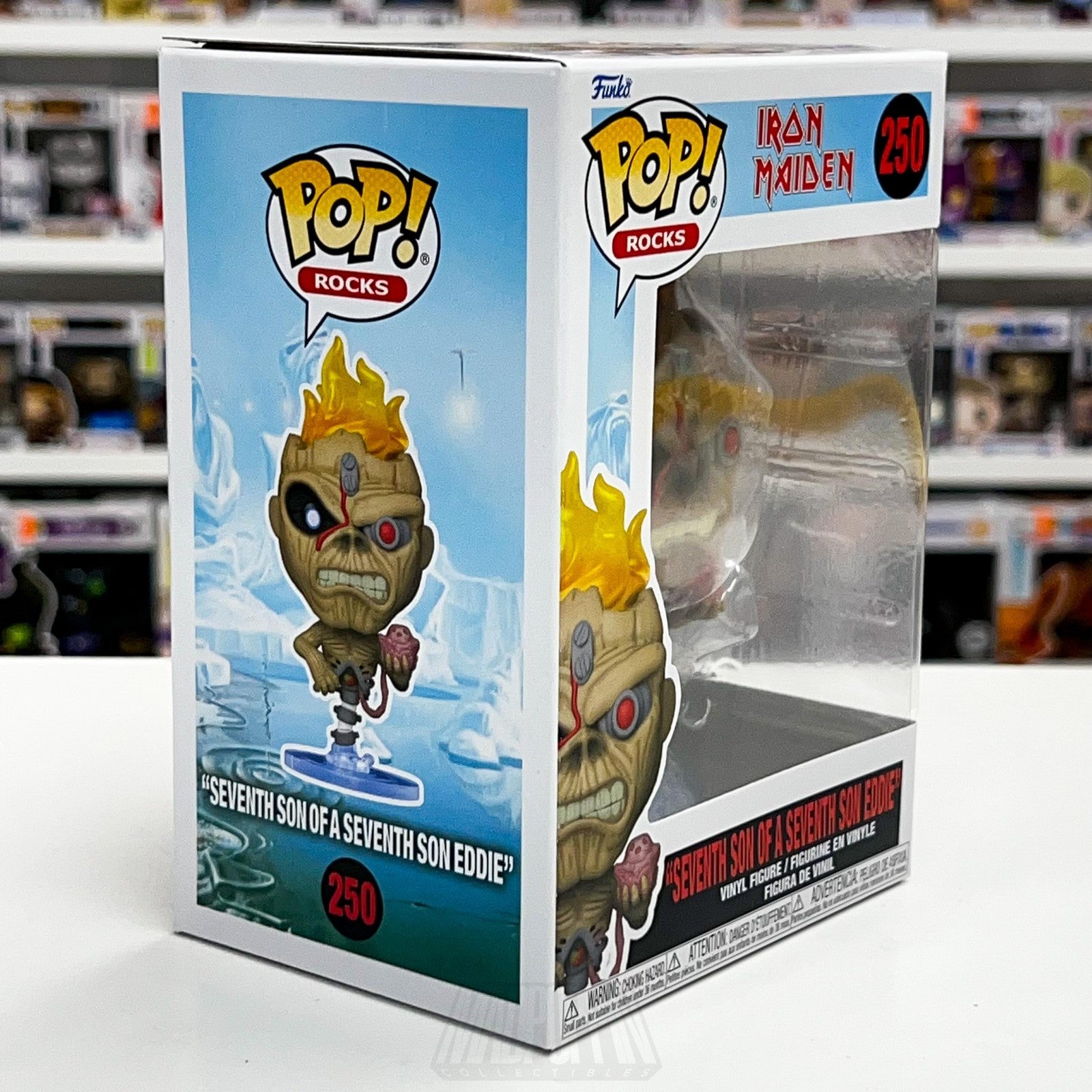 Funko Pop Rocks Iron Maiden Seventh Son Eddie 250 Heavy Metal Music Figure Vinyl5