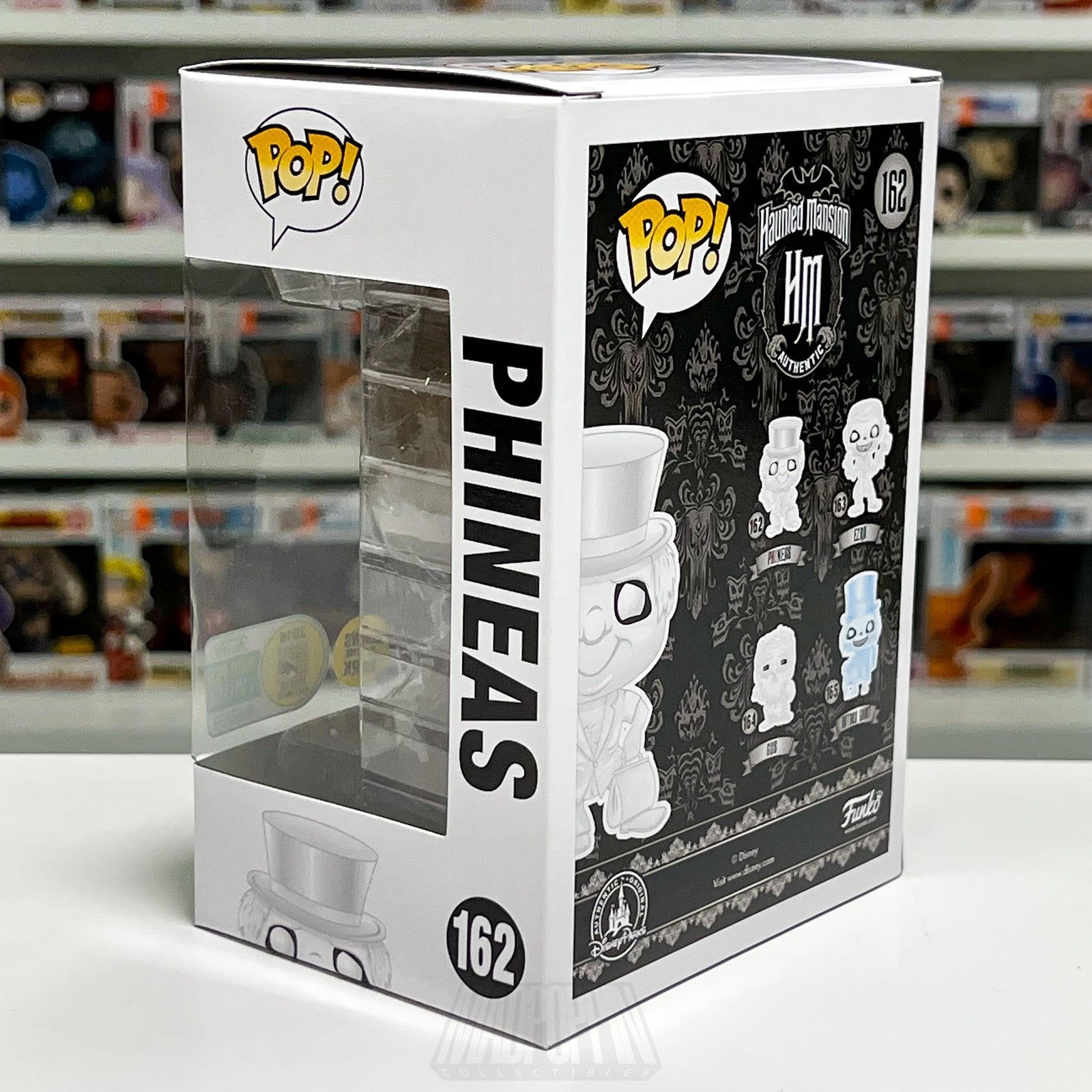 Funko Pop Disney Haunted Mansion Phineas #162 Glow in the Dark LE 1000