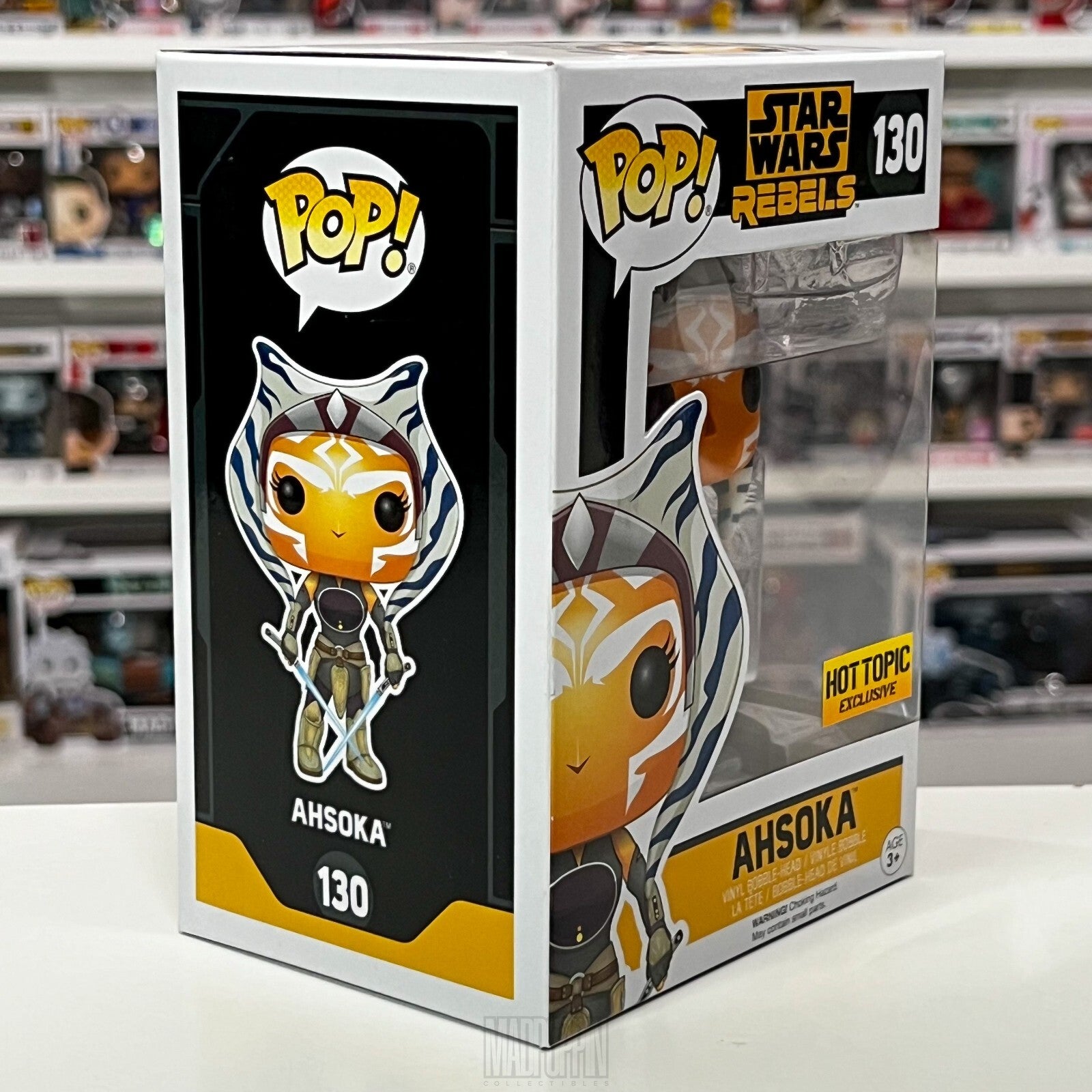 Funko Pop Star Wars Rebels Ashoka Tano Jedi Togruta Hot Topic 2017 Release 130
