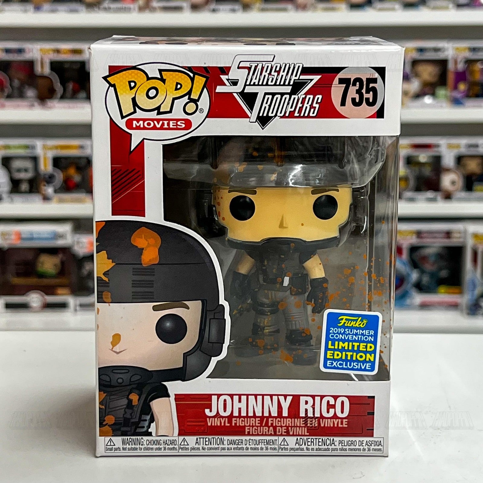 Funko Pop Starship Troopers Johnny Rico #735 2019 Summer Convention Exclusive