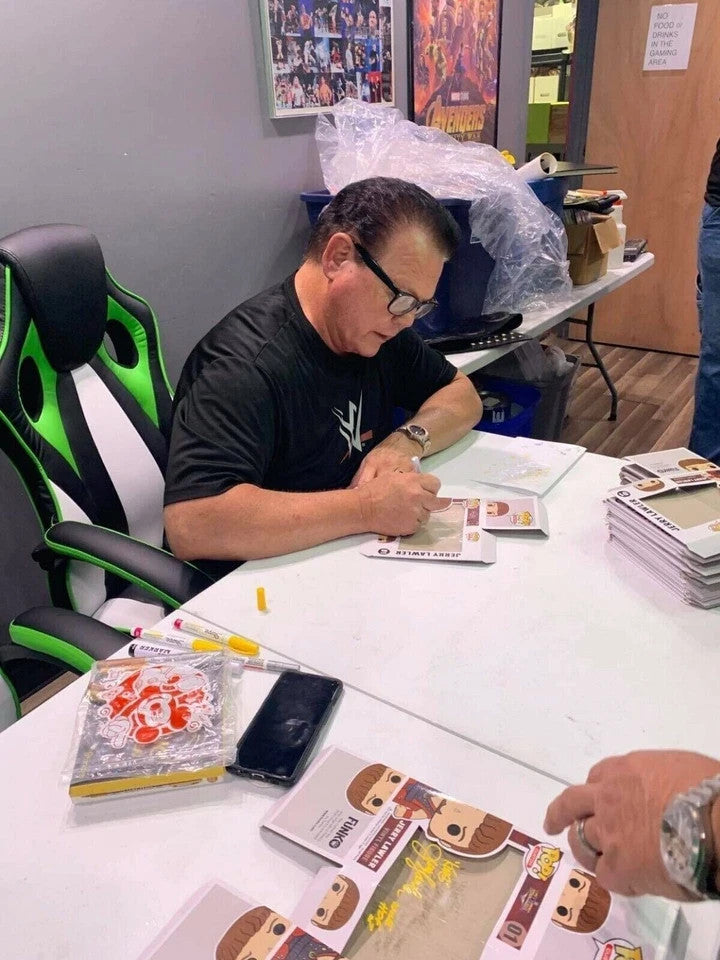 CUSTOM Funko Pop King Jerry Lawler Autographed Signed WWE Wrestling Heavyweight