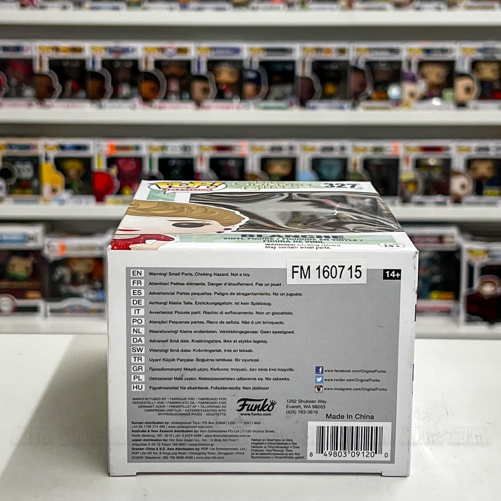 Funko Pop The Golden Girls Blanche 327 Vinyl Figure TV Collectible New