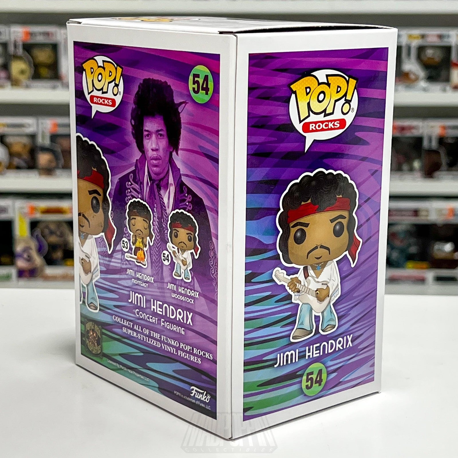Funko Pop! Rocks Jimi Hendrix 54 Woodstock Vinyl Figure Collectible Toy Music
