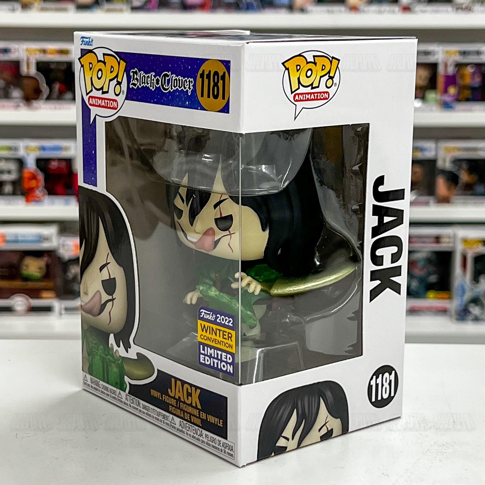 Funko Pop! Animation Black Clover Jack 1181 2022 Winter Convention Ltd Edition