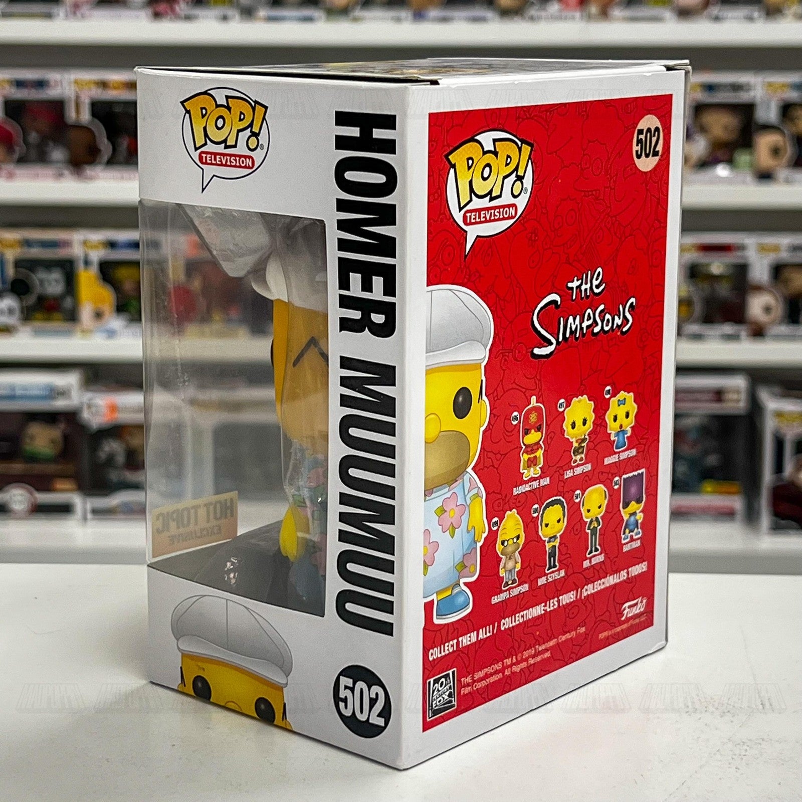 Funko Pop The Simpsons Homer Muumuu 502 Vinyl Figure Hot Topic Exclusive New Box