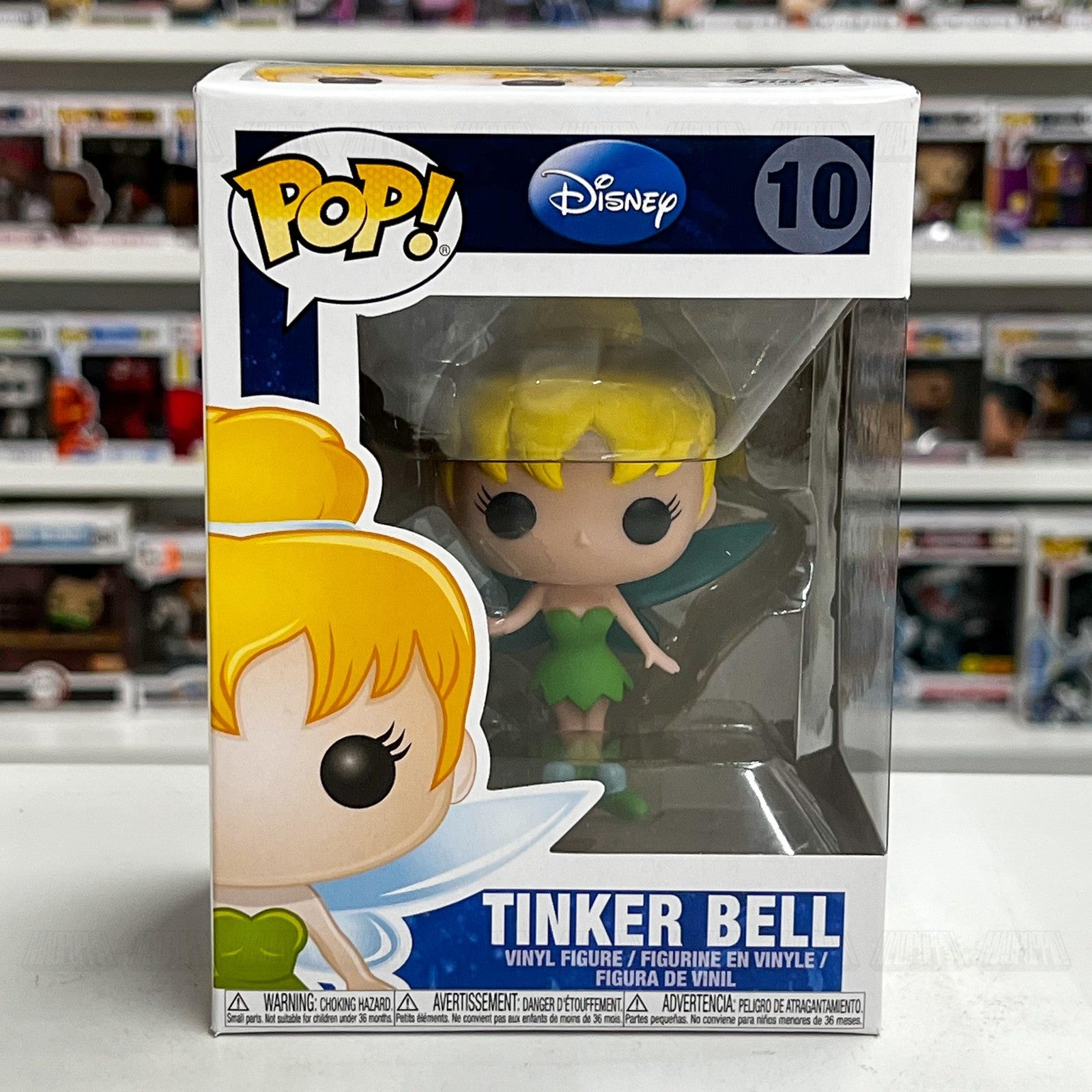 Funko Pop Disney Tinker Bell #10 Series 1 Vinyl Figure with Box Peter Pan Fairy