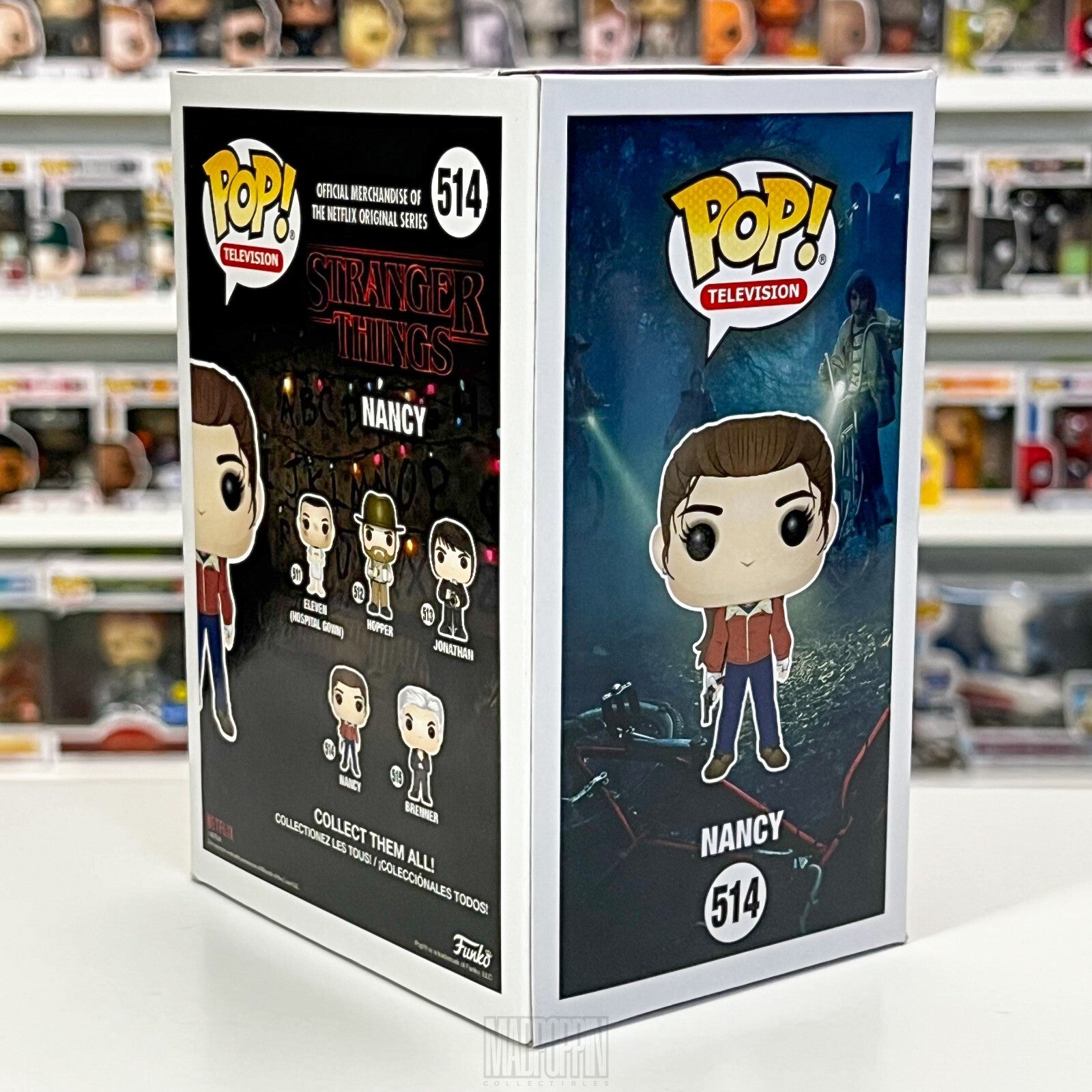 Funko Pop TV Netflix Stranger Things Nancy Wheeler w/Gun Coly Python Vaulted 514