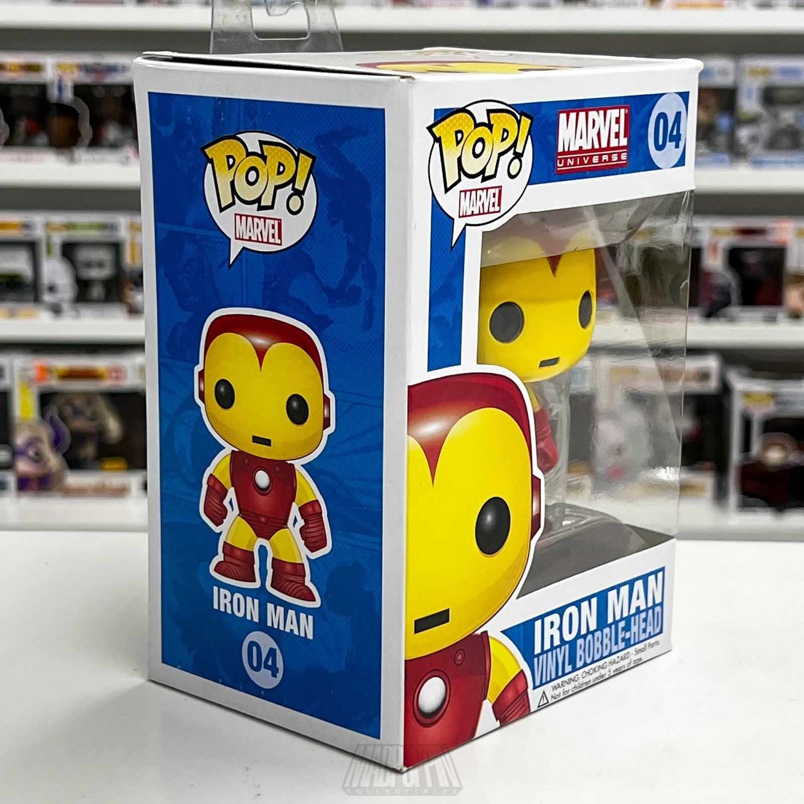 Funko Pop Marvel Universe Iron Man Vinyl Bobblehead 04 Original Hang Tag 2011