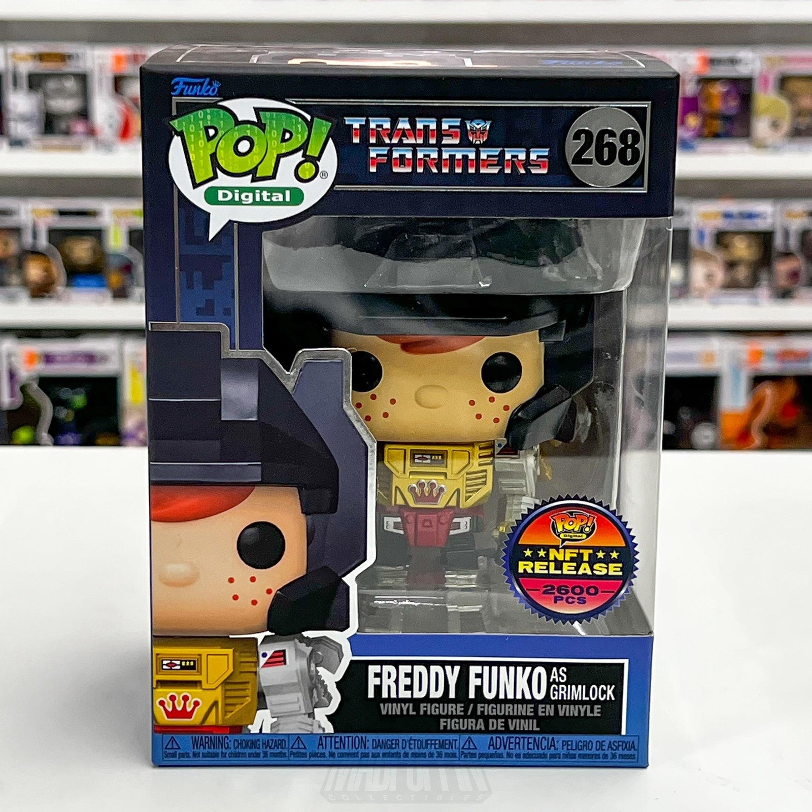 Funko Pop Digital Release Transformers Freddy as Grimlock 68 Dinobot 2600 PCS0