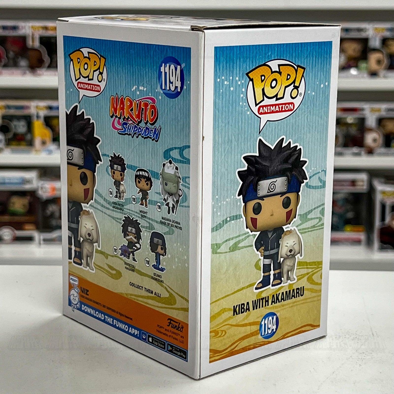Funko Pop! Animation Naruto Shippuden Kiba with Akamaru 1194 Vinyl Figure NIB