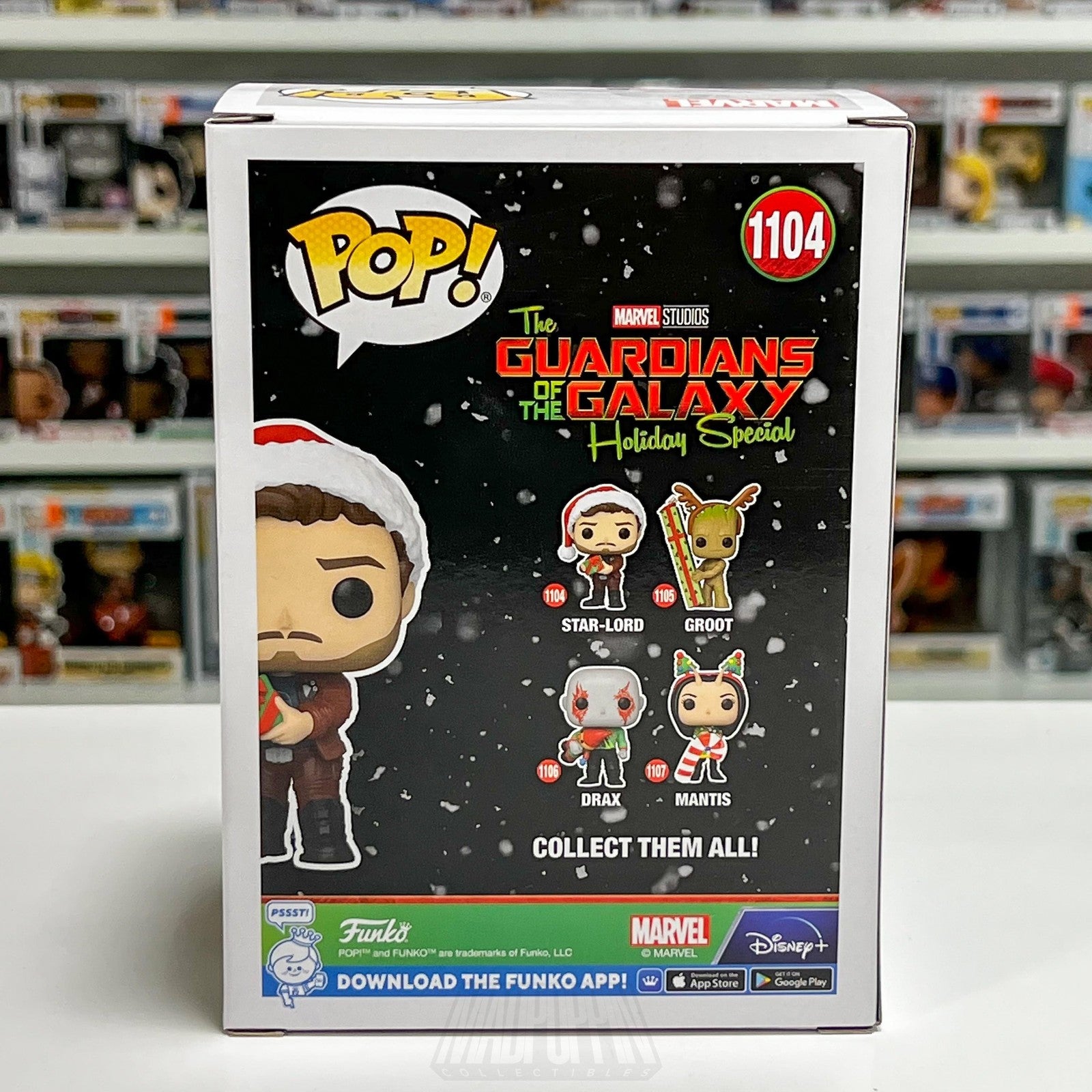 Funko Pop Marvel Star-Lord Guardians Galaxy Holiday Special #1104 BobbleHead Toy
