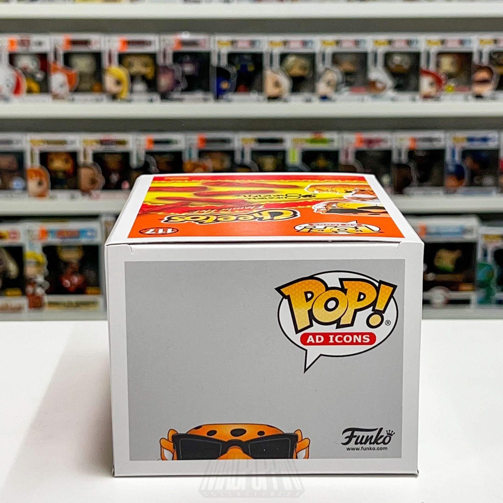 Funko Pop Ad Icons Cheetos Flamin' Hot Chester Cheetah 117 BoxLunch Glow Vinyl