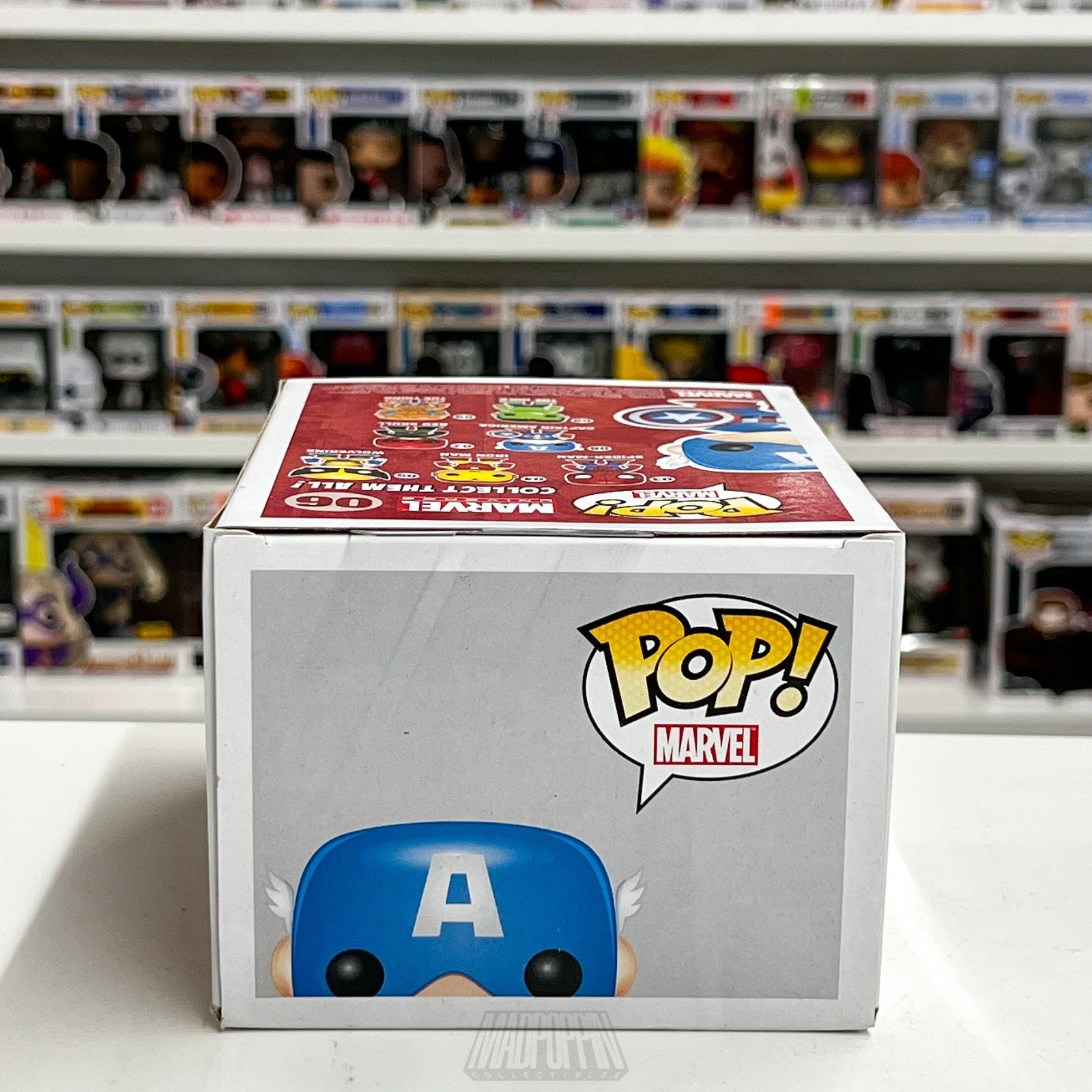 Funko Pop Marvel Universe Captain America Bobblehead 06 Original Hang Tag 2011