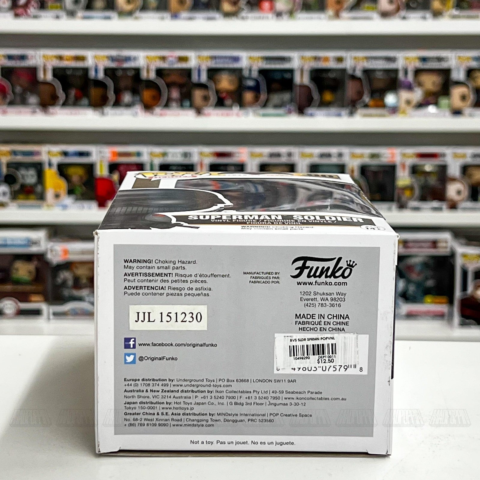 Funko Pop Superman Soldier #90 Batman v Superman DC Comics Vinyl Figure NIB