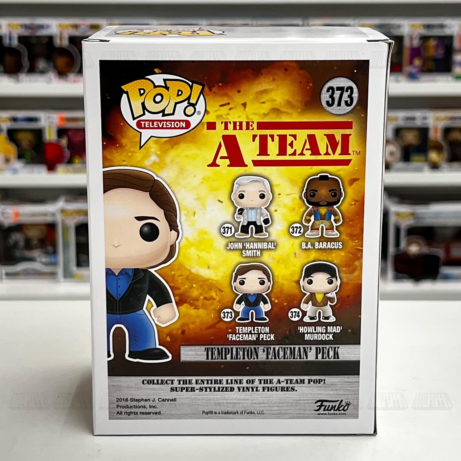 Funko Pop The A-Team Templeton Faceman Peck 373 TV Vinyl Figure Collectible New