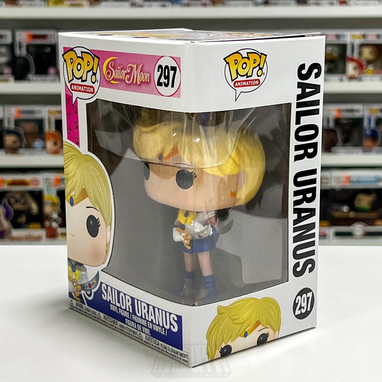 Funko Pop Animation Sailor Moon Sailor Uranus 297 Vinyl Figure Toei Anime Toy