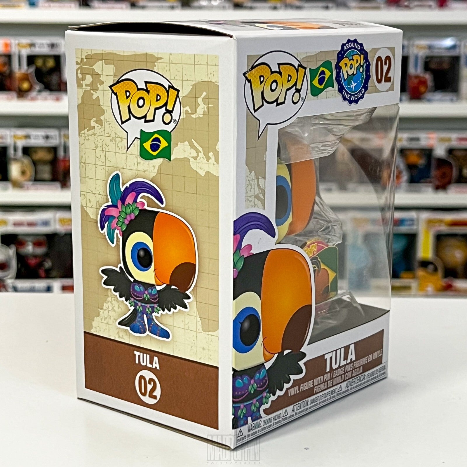 Funko Pop Around the World Brazil Tula the Toucan w/Enamel Pin Vaulted 02