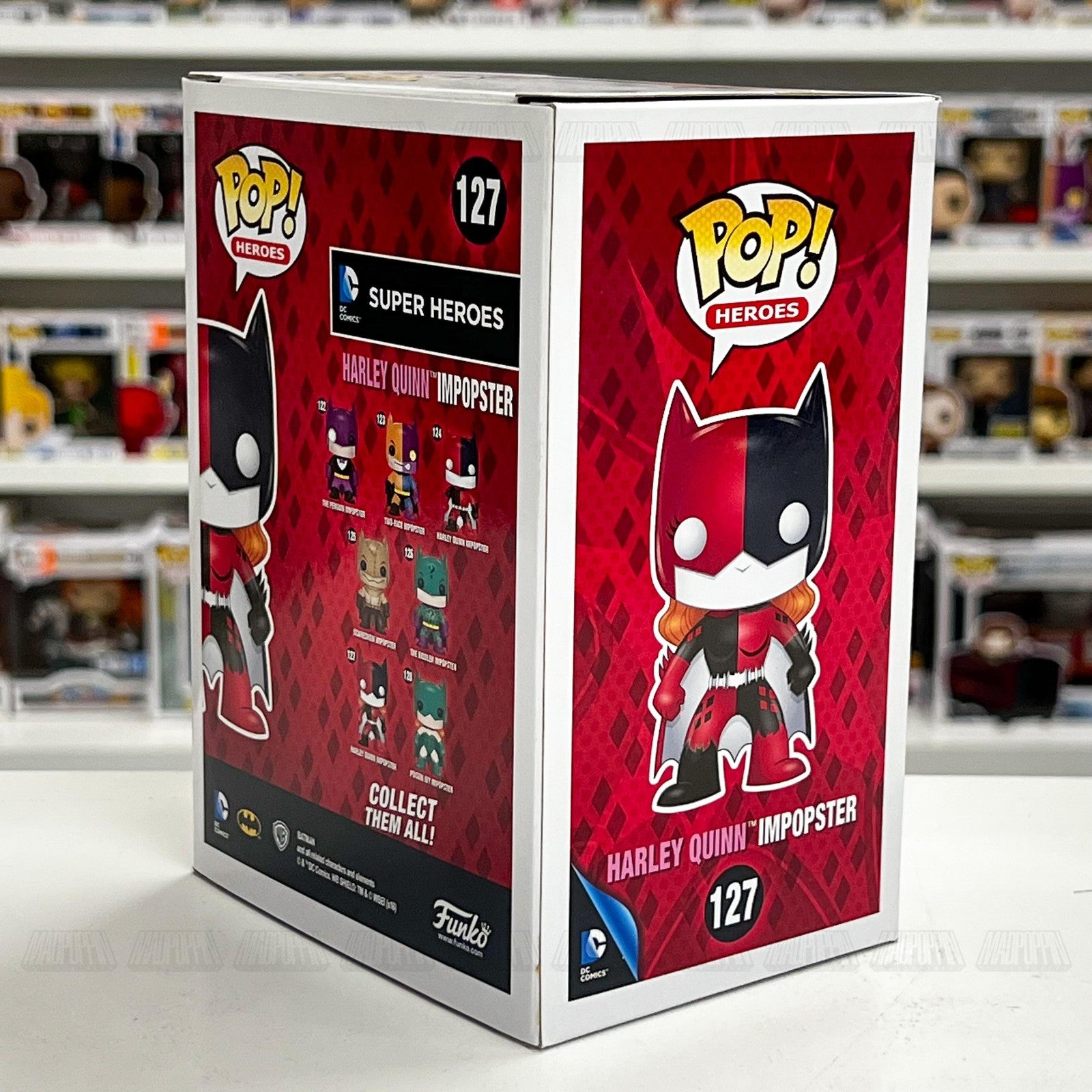 Funko Pop Harley Quinn Impopster 127 DC Comics Super Heroes Vinyl Figure New